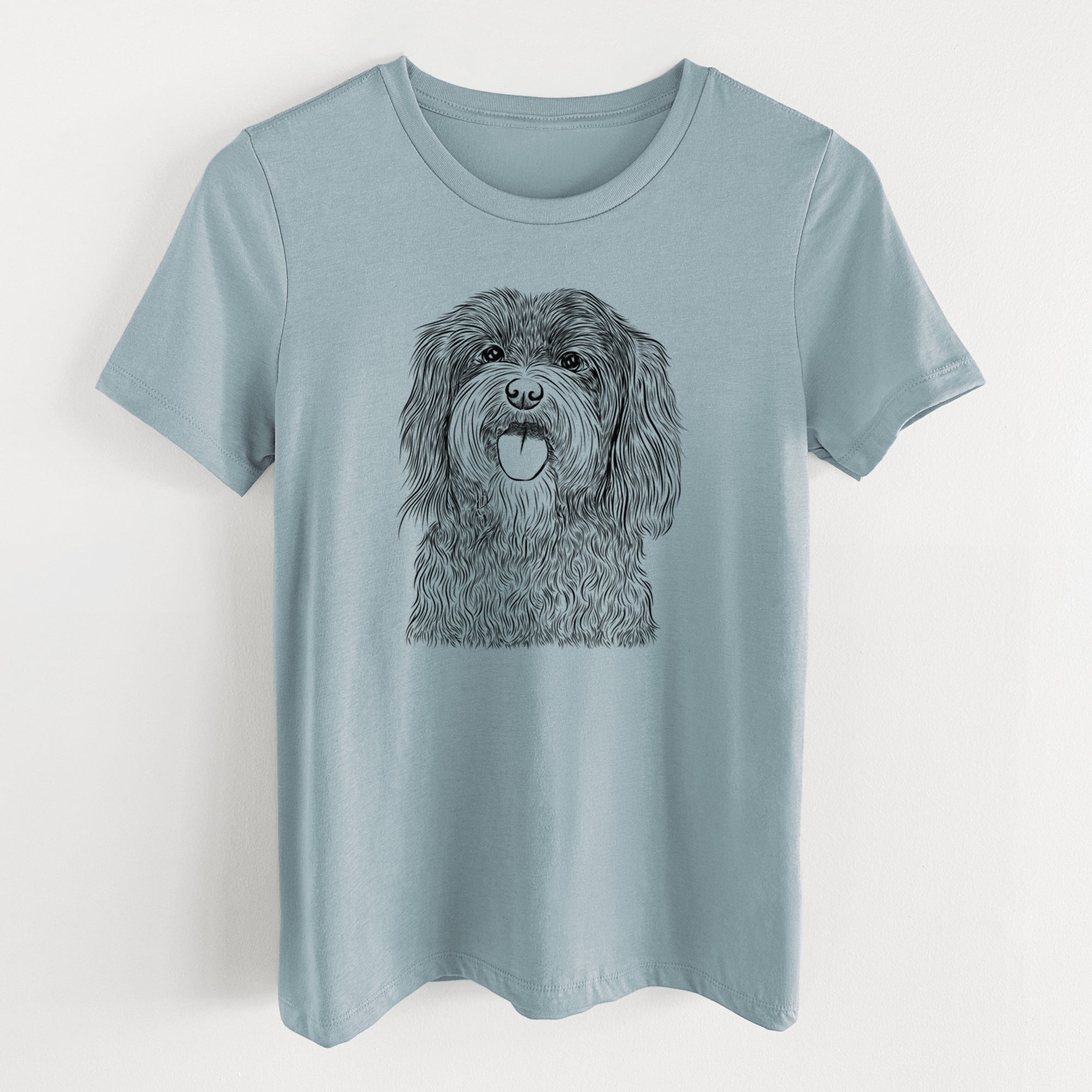 Bare Sophie the Havanese - Women's Lightweight Relaxed Fit 100% Cotton Crewneck