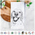 Spanky the Golden Retriever Tea Towel