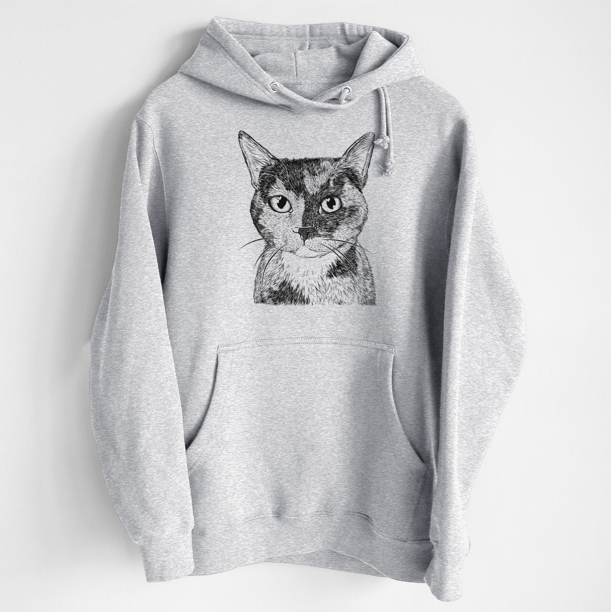 Spooky Kitty the Tortoiseshell Cat- Heavyweight Fleece Hoodie