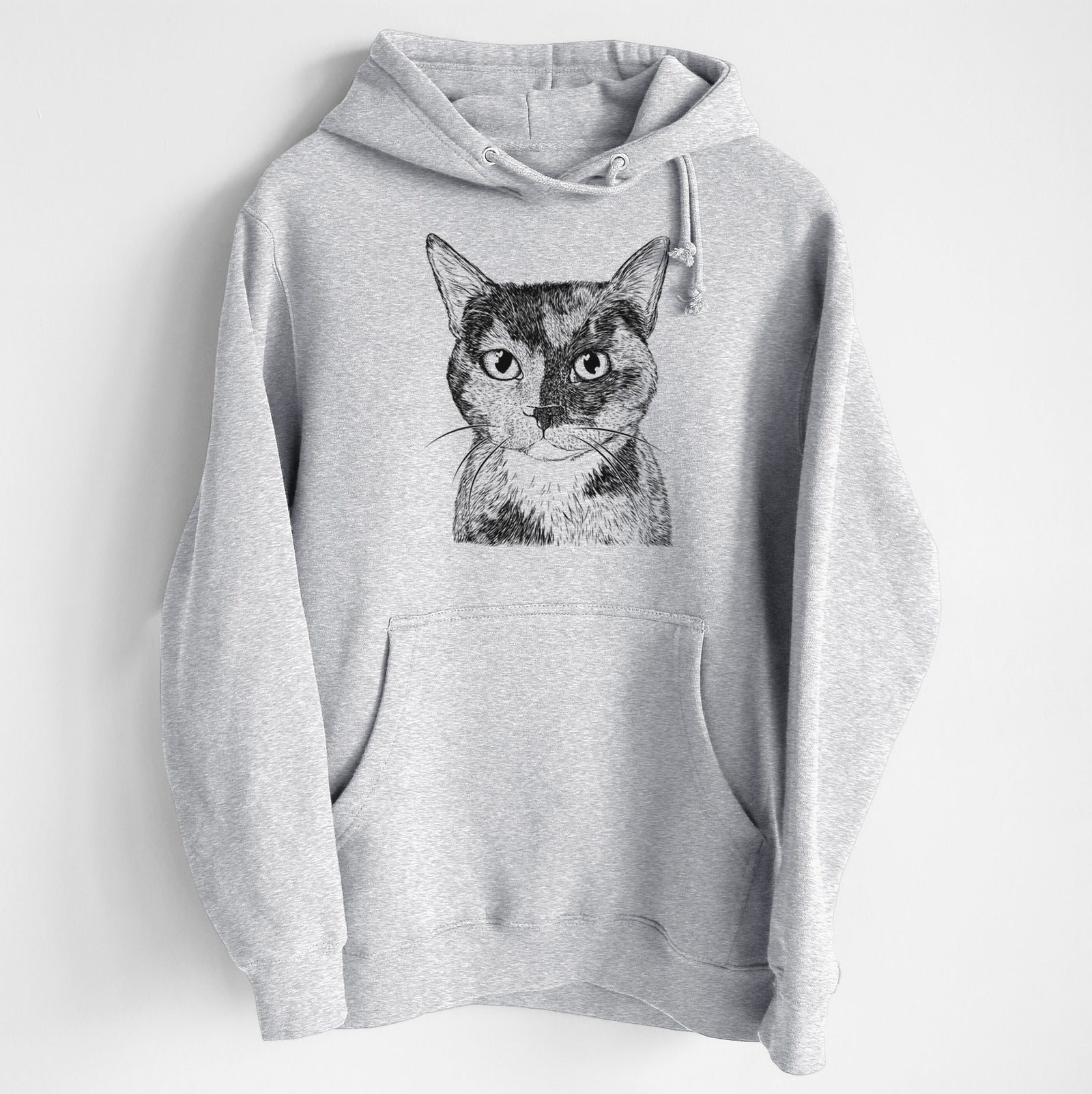 Spooky Kitty the Tortoiseshell Cat- Heavyweight Fleece Hoodie