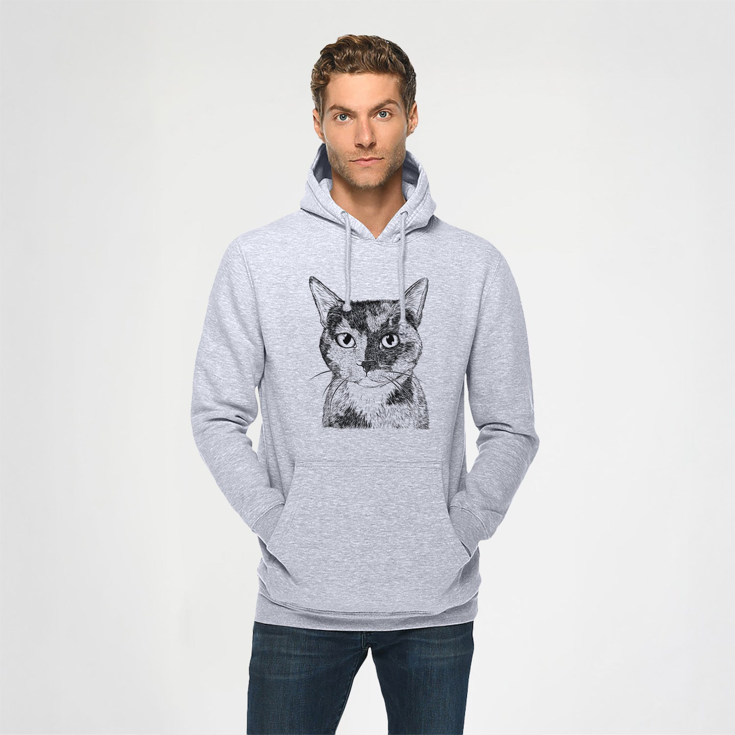 Spooky Kitty the Tortoiseshell Cat- Heavyweight Fleece Hoodie