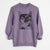 Bare Spooky Kitty the Tortoiseshell Cat - Unisex Pigment Dyed Crew Sweatshirt