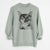 Bare Spooky Kitty the Tortoiseshell Cat - Unisex Pigment Dyed Crew Sweatshirt