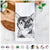 Spooky Kitty the Tortoiseshell Cat Tea Towel