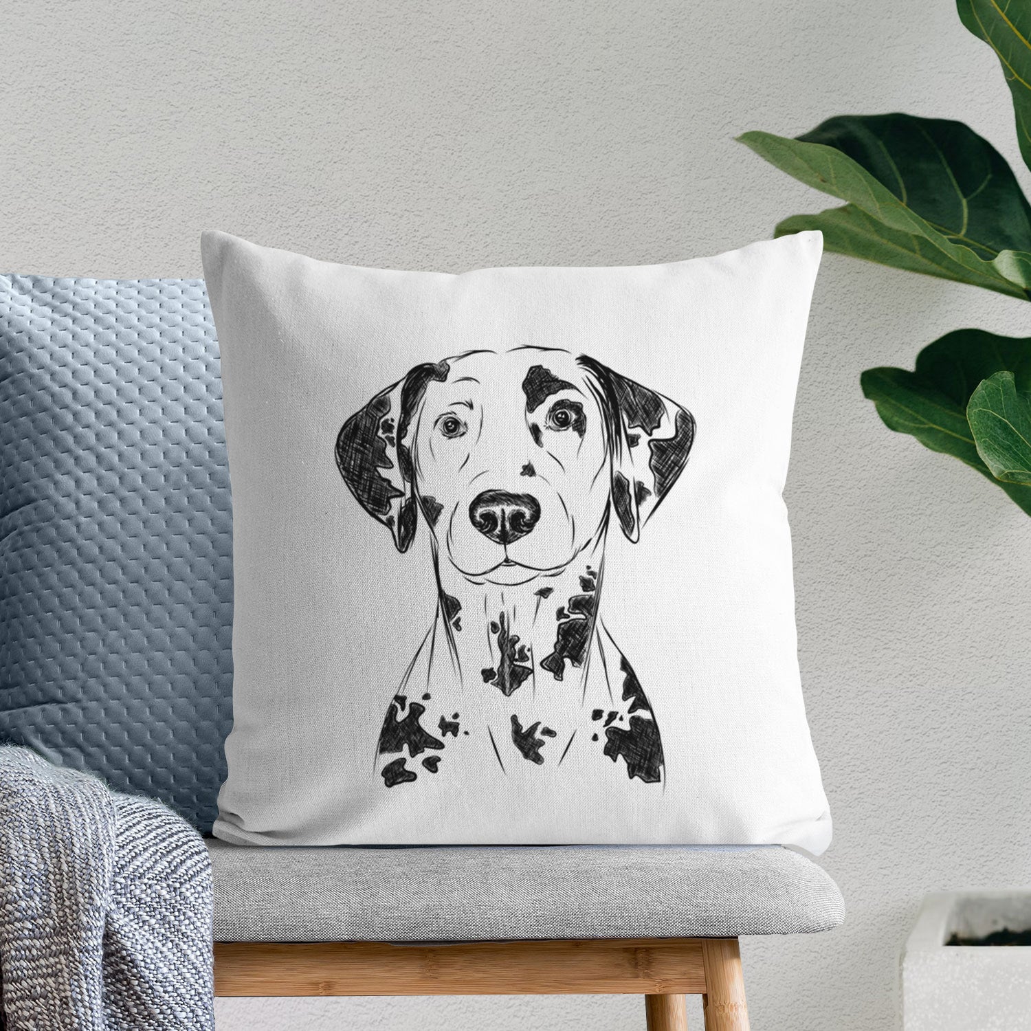Spot the Dalmatian - Throw Pillow Cover