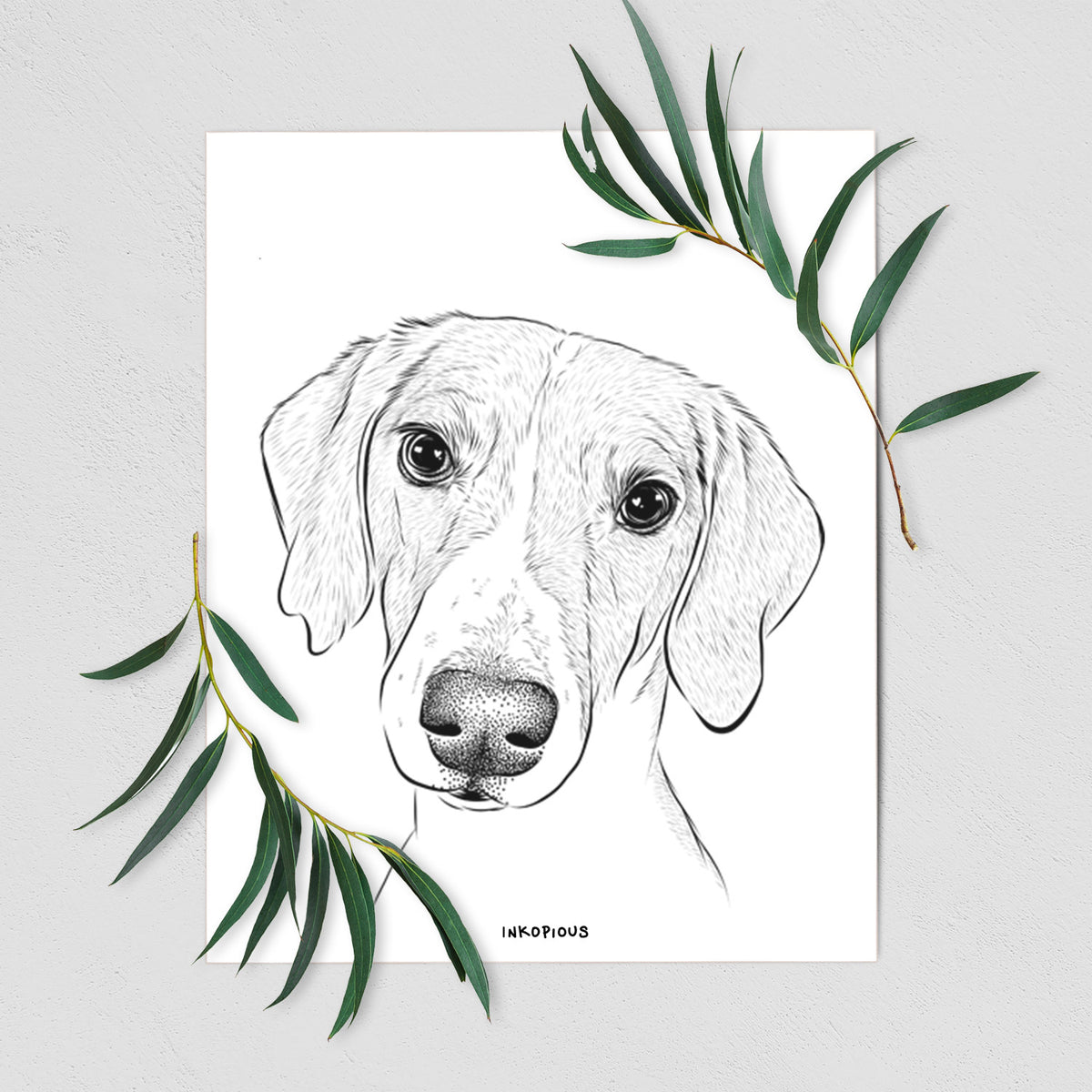 Stanley the Foxhound Art Print