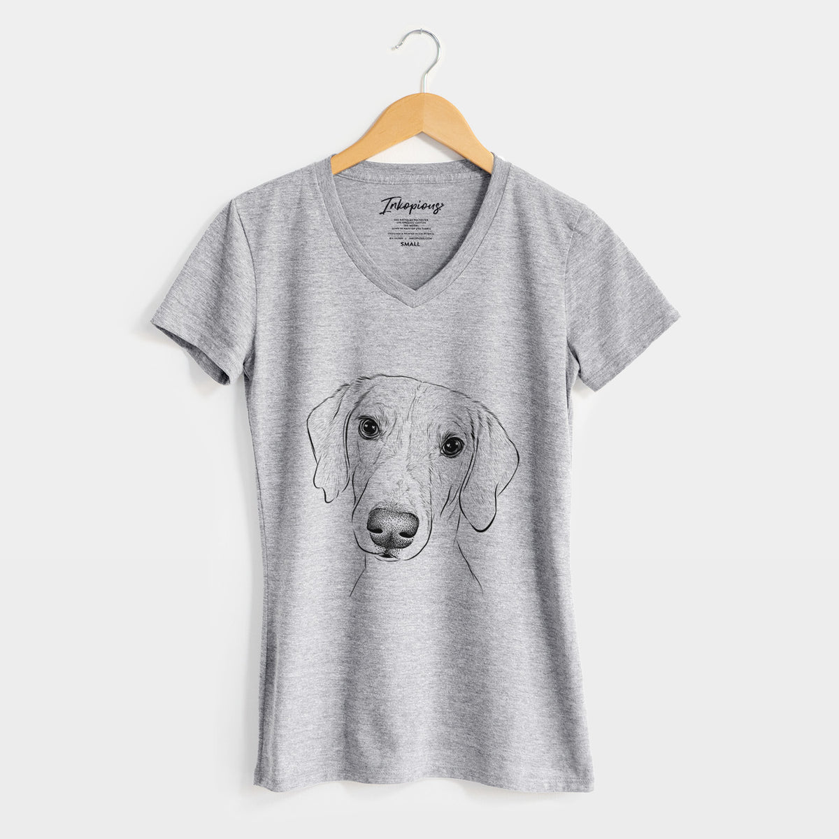 Bare Stanley the Foxhound - Women's V-neck Shirt