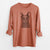 Bare Stanley the Russian Blue Cat - Men's Heavyweight 100% Cotton Long Sleeve