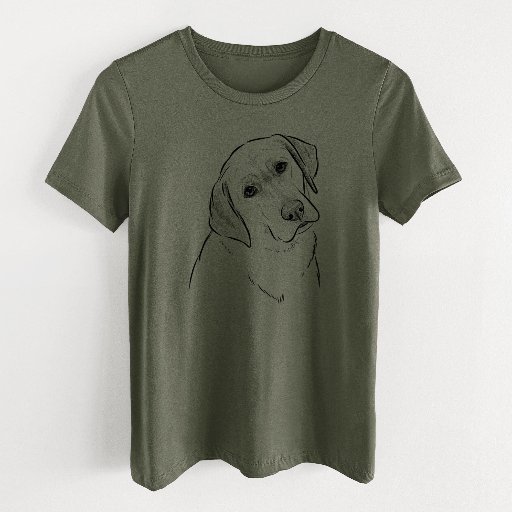 Bare Stella the Yellow Lab - Women's Lightweight Relaxed Fit 100% Cotton Crewneck