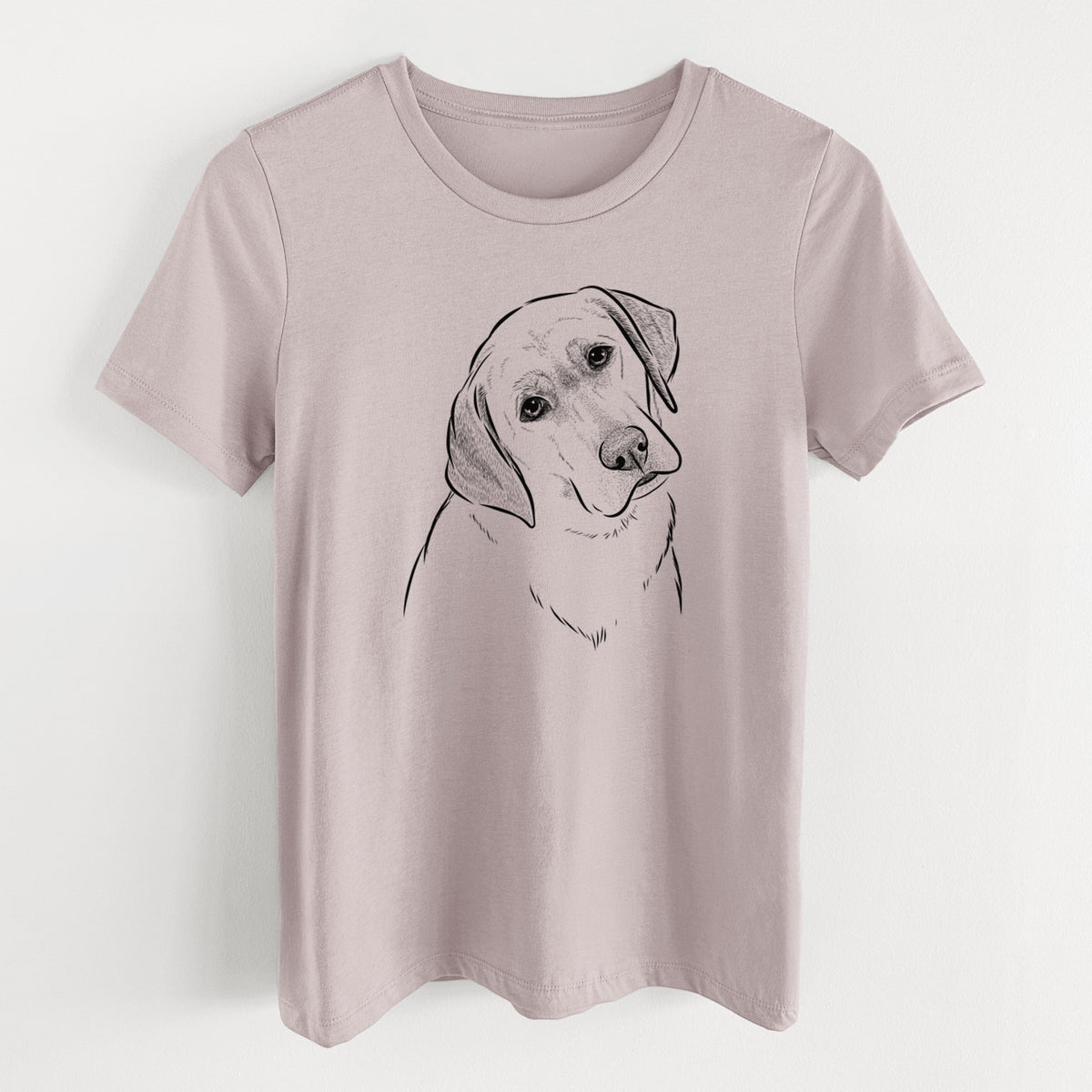 Bare Stella the Yellow Lab - Women's Lightweight Relaxed Fit 100% Cotton Crewneck