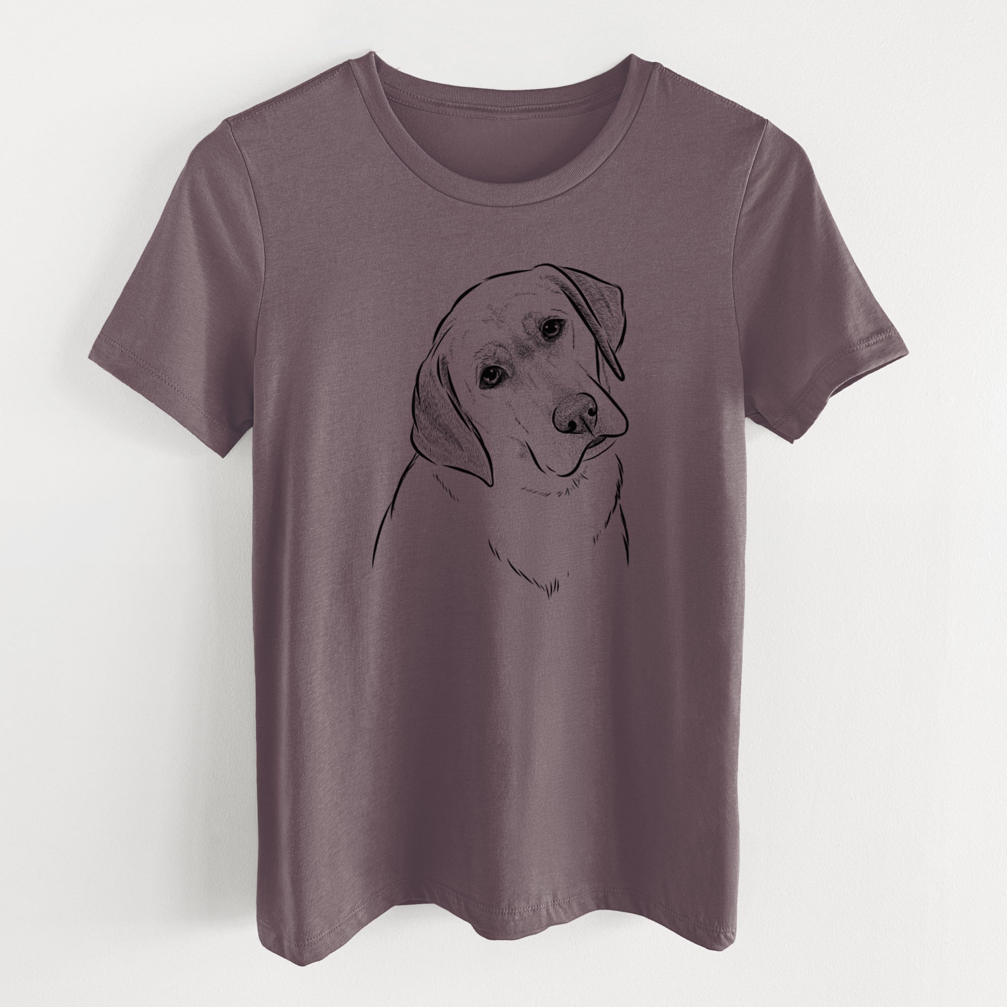 Bare Stella the Yellow Lab - Women's Lightweight Relaxed Fit 100% Cotton Crewneck