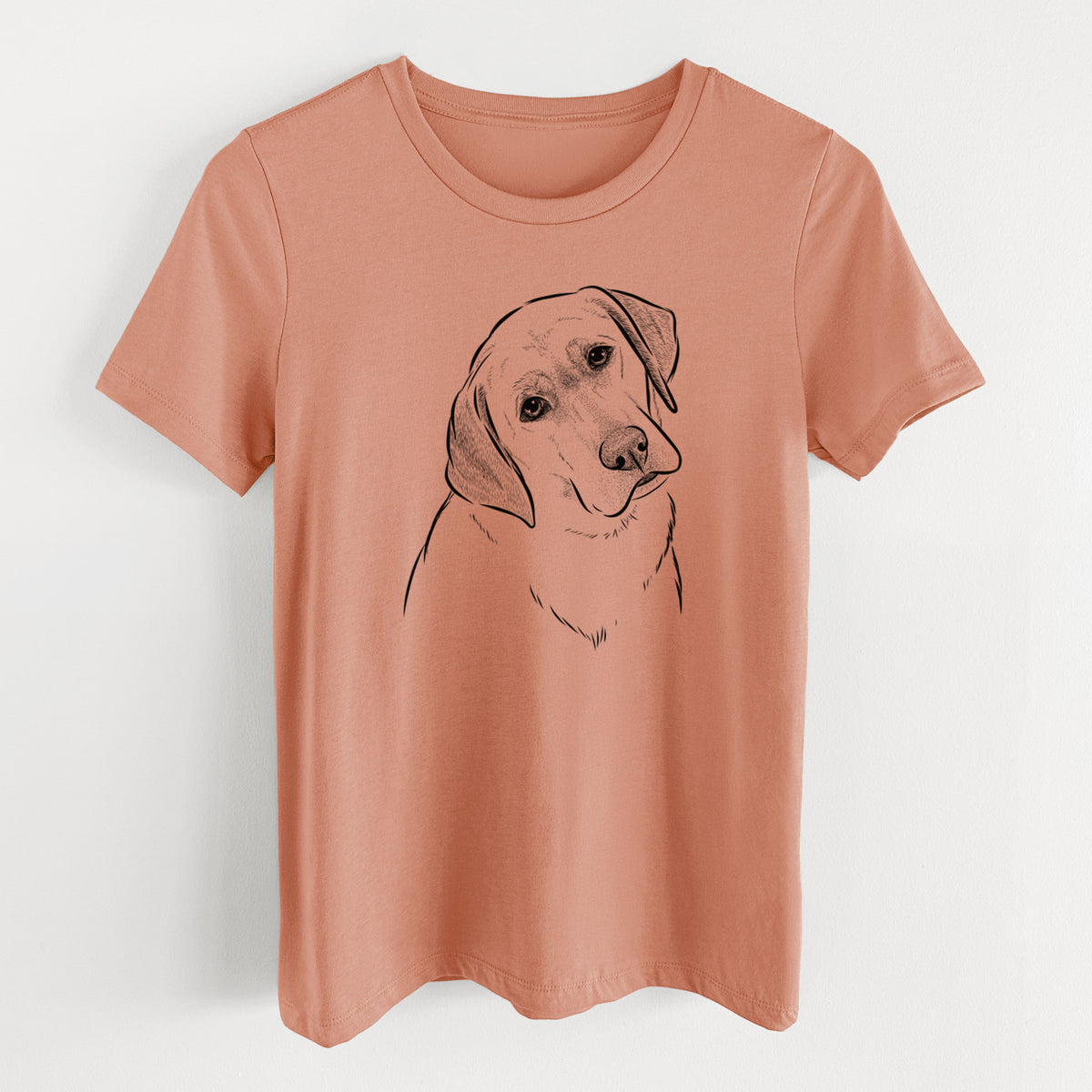 Bare Stella the Yellow Lab - Women's Lightweight Relaxed Fit 100% Cotton Crewneck