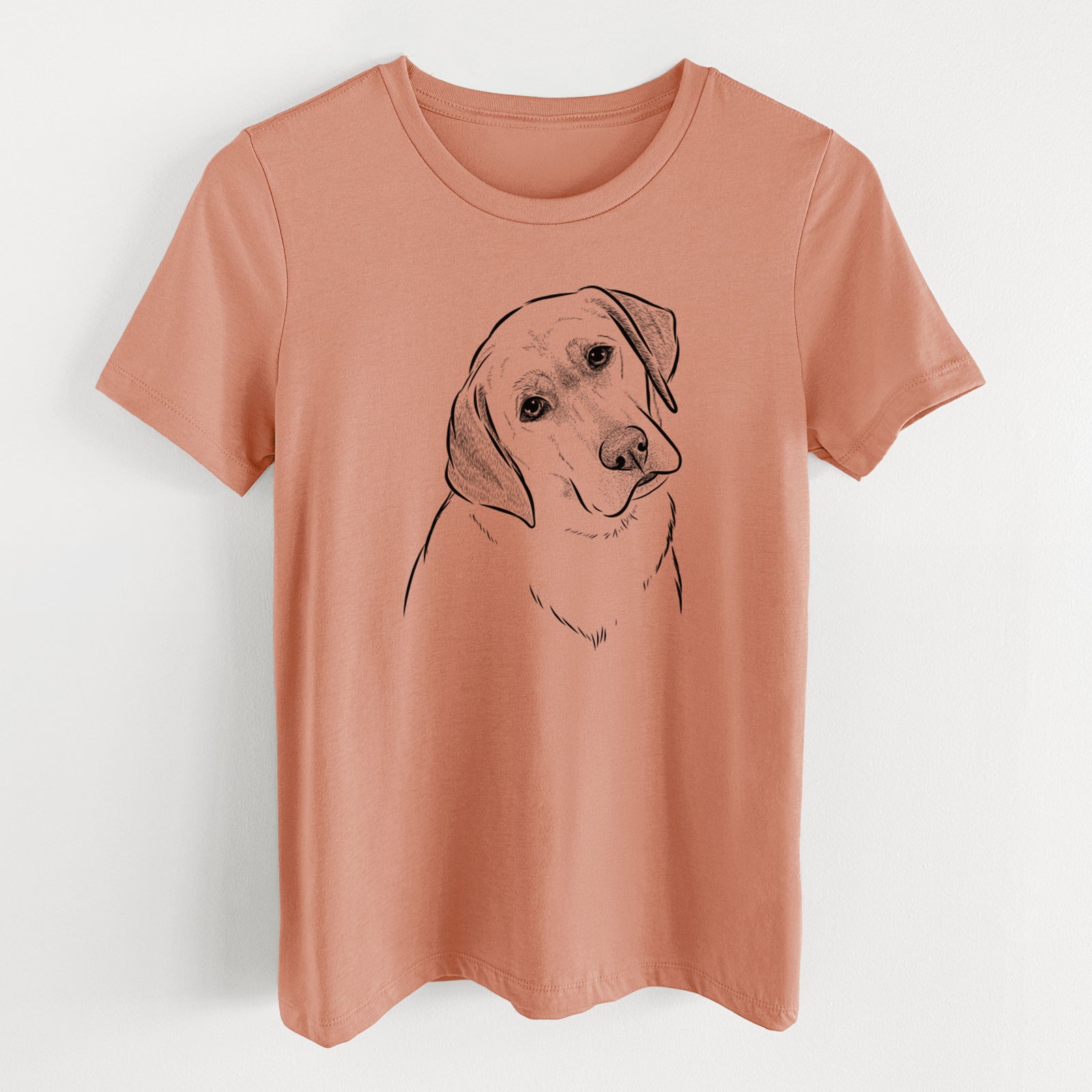 Bare Stella the Yellow Lab - Women's Lightweight Relaxed Fit 100% Cotton Crewneck
