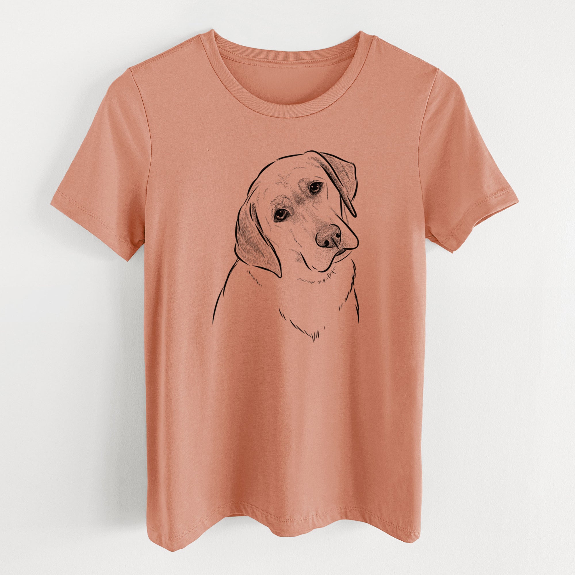 Bare Stella the Yellow Lab - Women's Lightweight Relaxed Fit 100% Cotton Crewneck