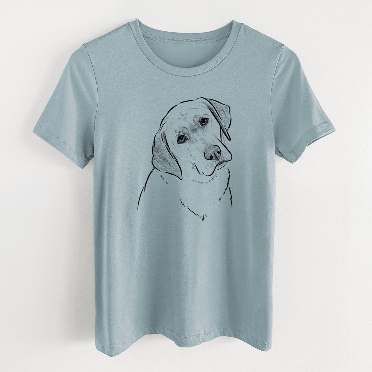 Bare Stella the Yellow Lab - Women's Lightweight Relaxed Fit 100% Cotton Crewneck