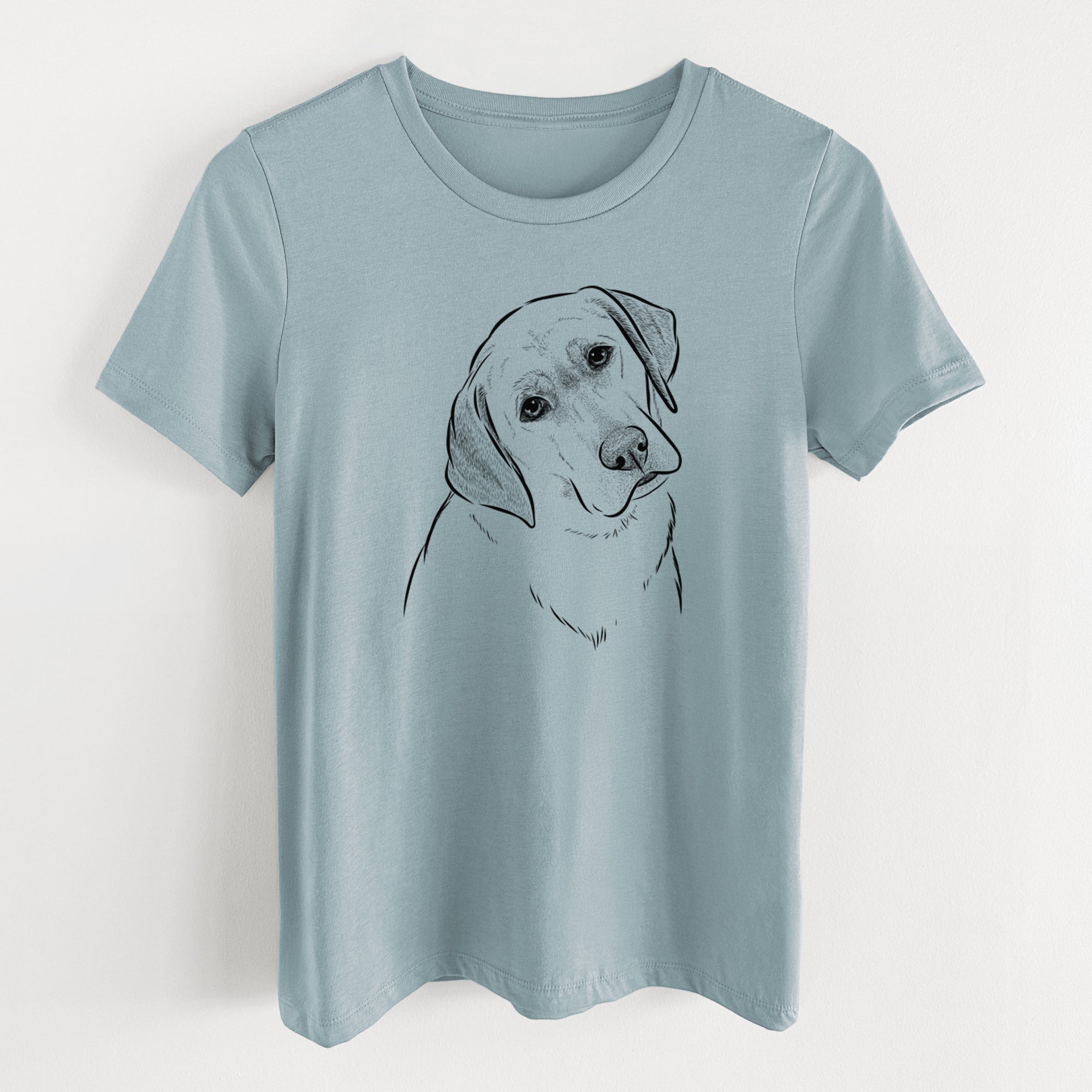 Bare Stella the Yellow Lab - Women's Lightweight Relaxed Fit 100% Cotton Crewneck