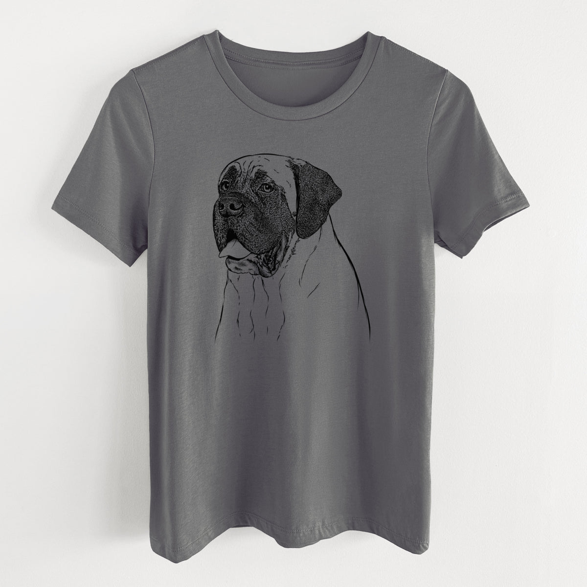 Bare Sterling the English Mastiff - Women's Lightweight Relaxed Fit 100% Cotton Crewneck