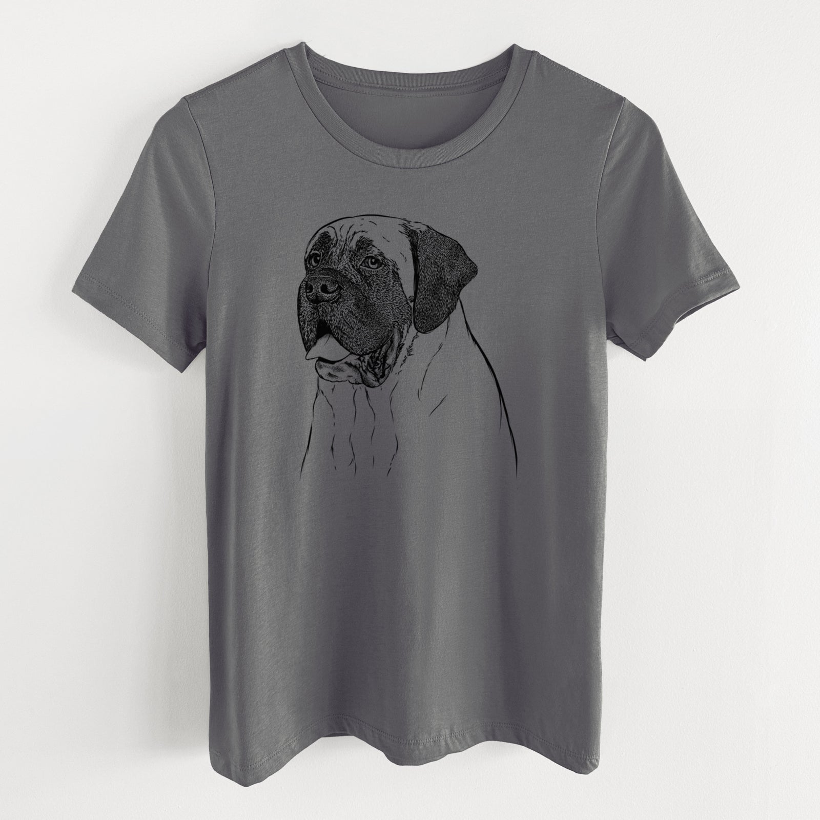 Bare Sterling the English Mastiff - Women's Lightweight Relaxed Fit 100% Cotton Crewneck