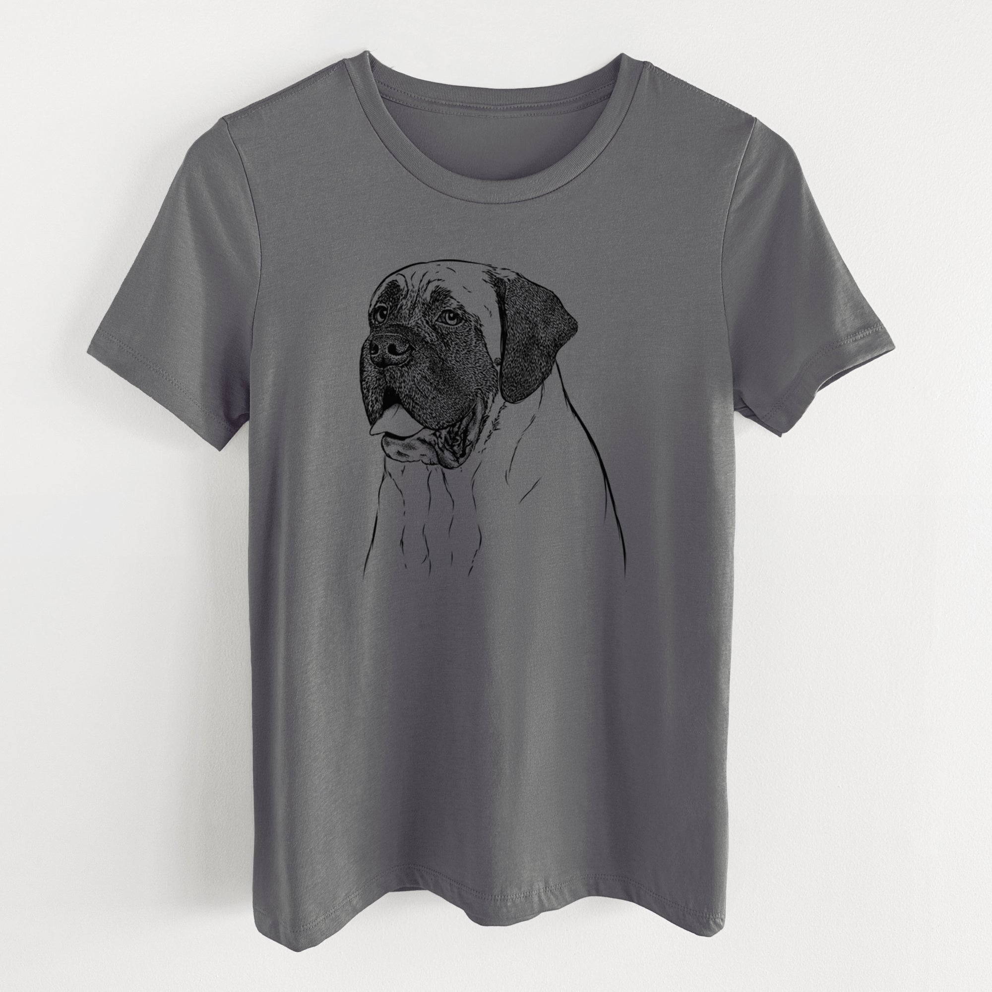 Bare Sterling the English Mastiff - Women's Lightweight Relaxed Fit 100% Cotton Crewneck