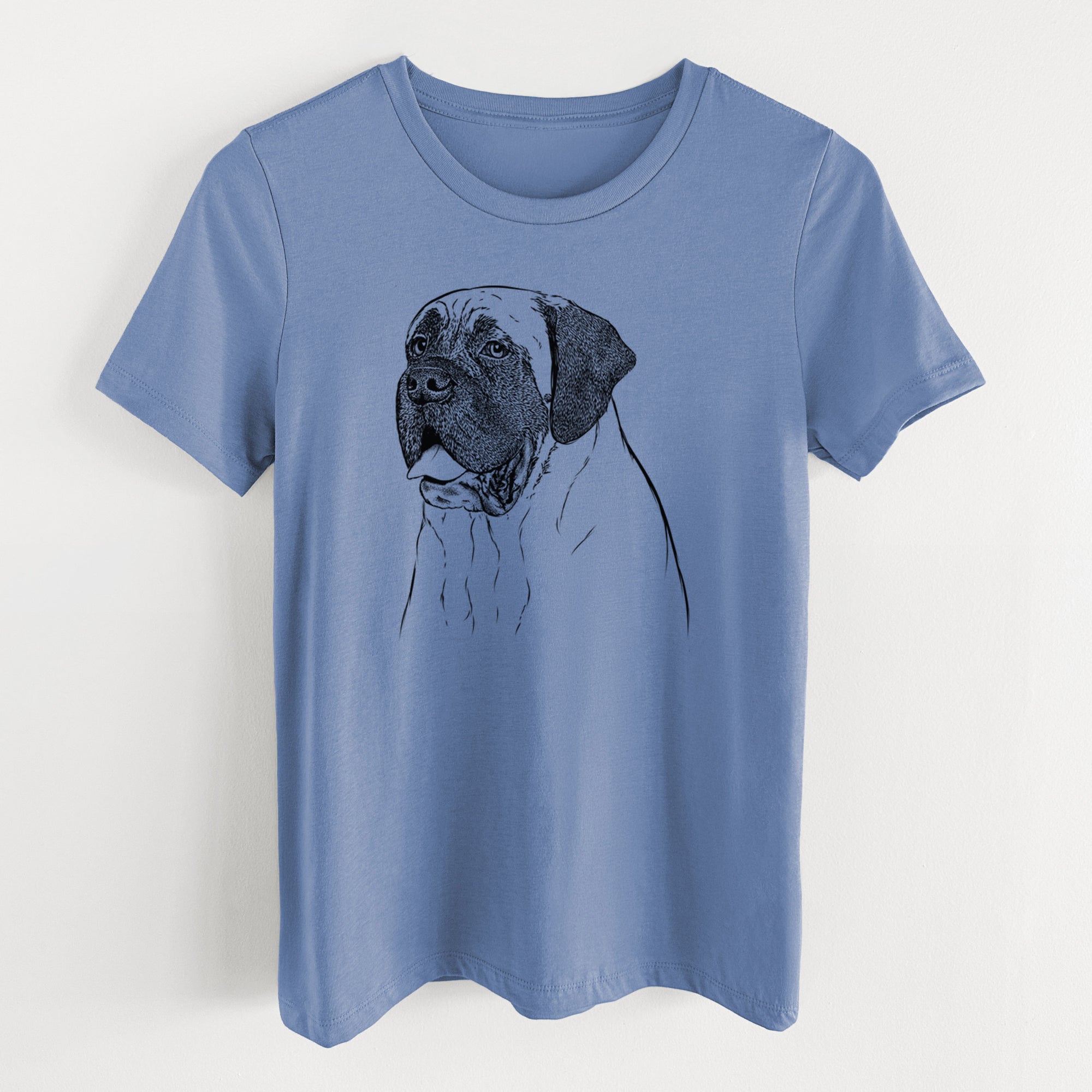 Bare Sterling the English Mastiff - Women's Lightweight Relaxed Fit 100% Cotton Crewneck