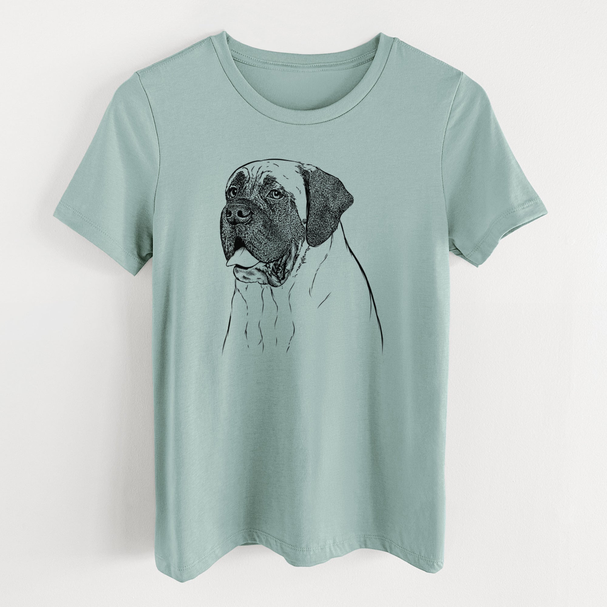 Bare Sterling the English Mastiff - Women's Lightweight Relaxed Fit 100% Cotton Crewneck
