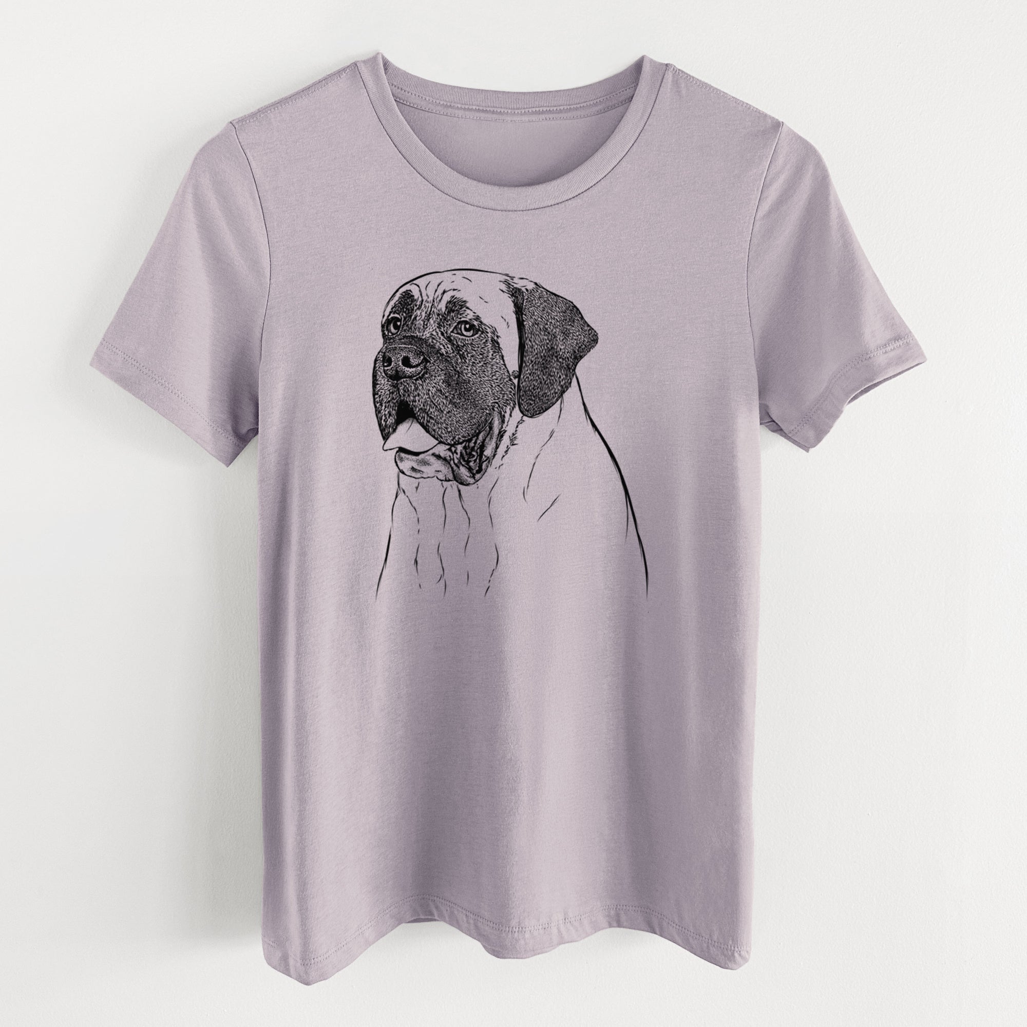 Bare Sterling the English Mastiff - Women's Lightweight Relaxed Fit 100% Cotton Crewneck