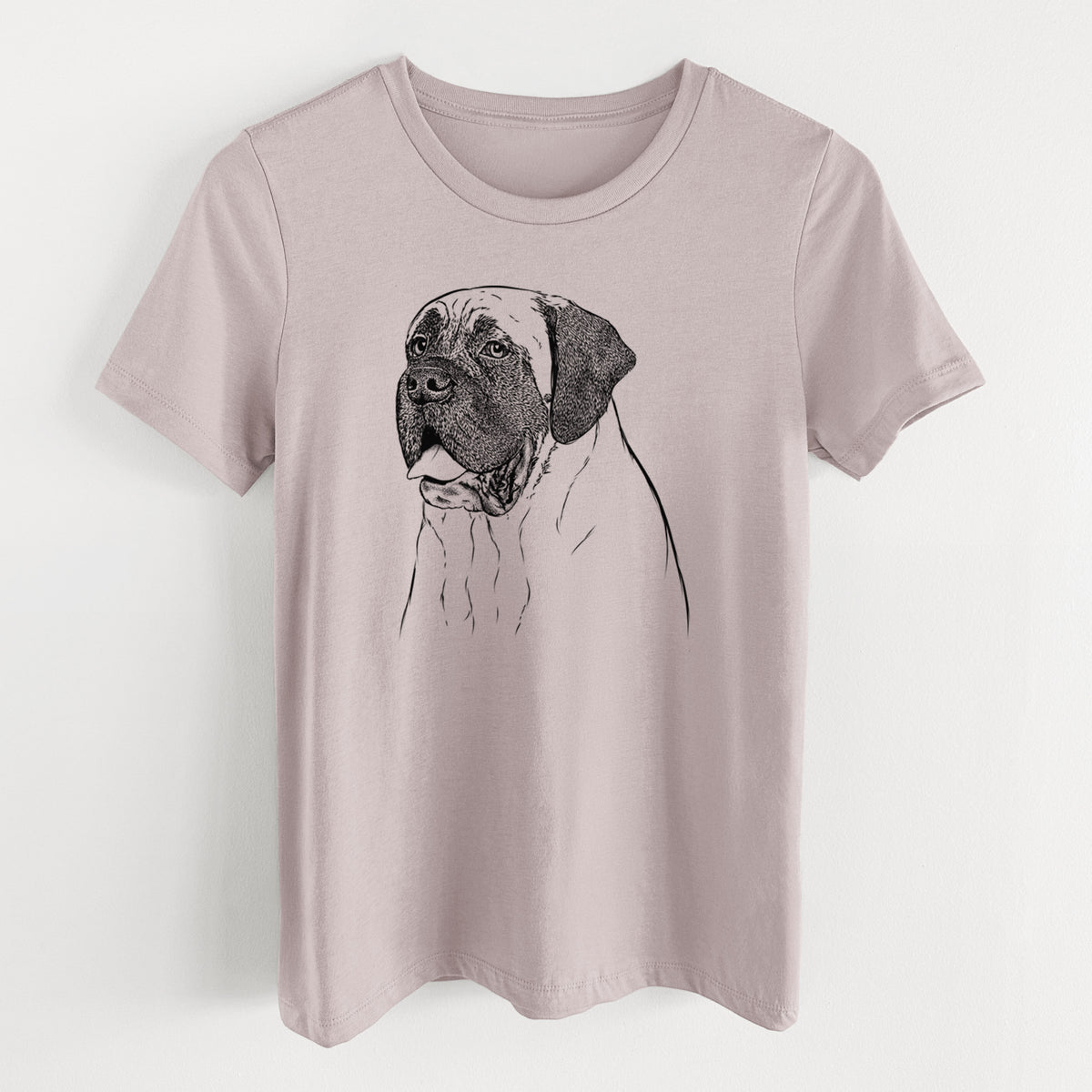 Bare Sterling the English Mastiff - Women's Lightweight Relaxed Fit 100% Cotton Crewneck