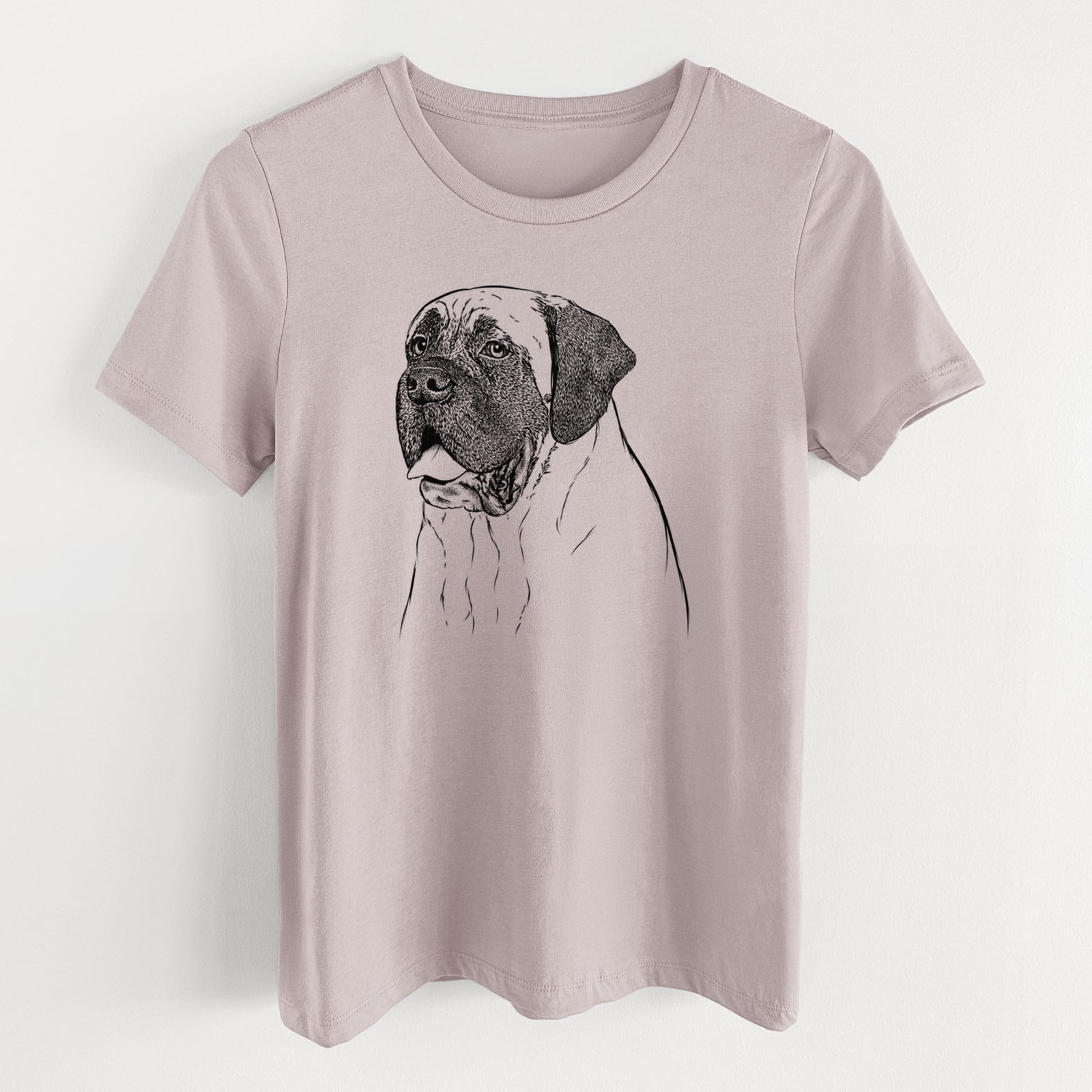 Bare Sterling the English Mastiff - Women's Lightweight Relaxed Fit 100% Cotton Crewneck