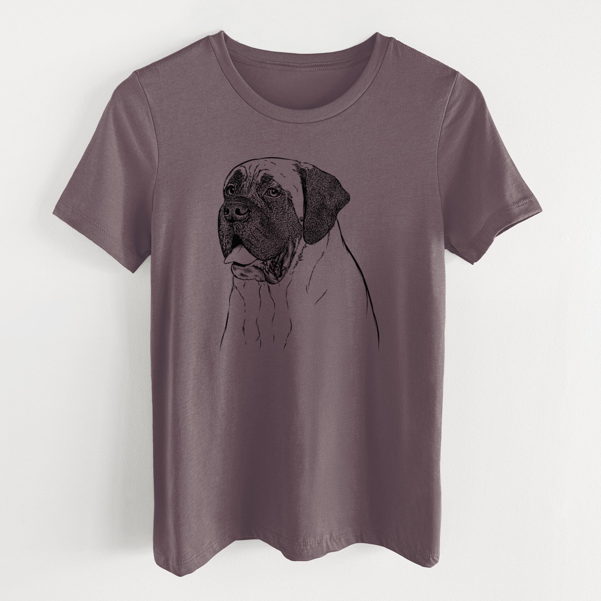 Bare Sterling the English Mastiff - Women's Lightweight Relaxed Fit 100% Cotton Crewneck