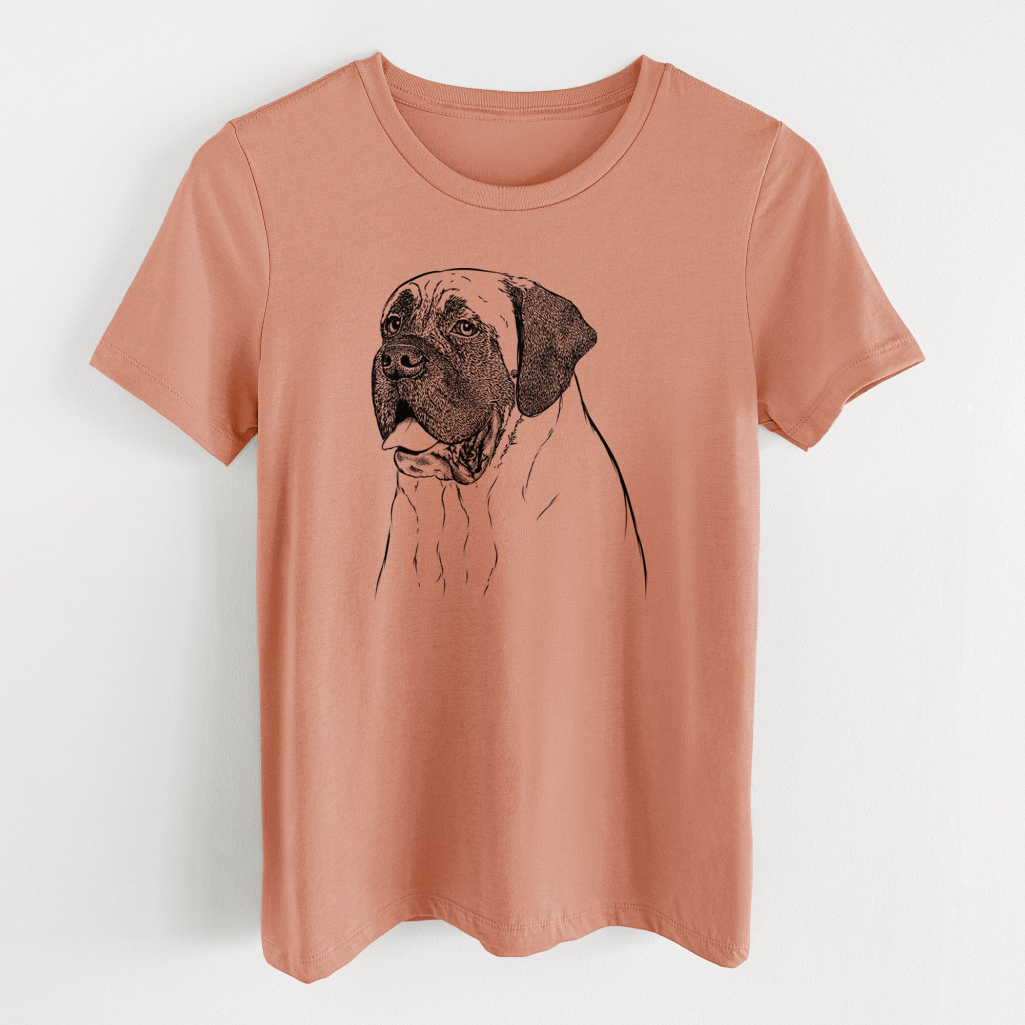 Bare Sterling the English Mastiff - Women's Lightweight Relaxed Fit 100% Cotton Crewneck