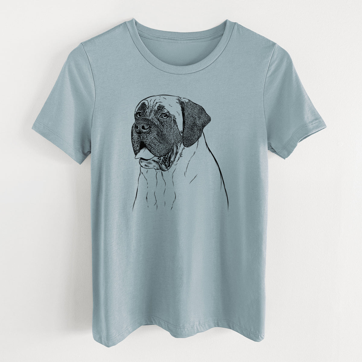 Bare Sterling the English Mastiff - Women's Lightweight Relaxed Fit 100% Cotton Crewneck