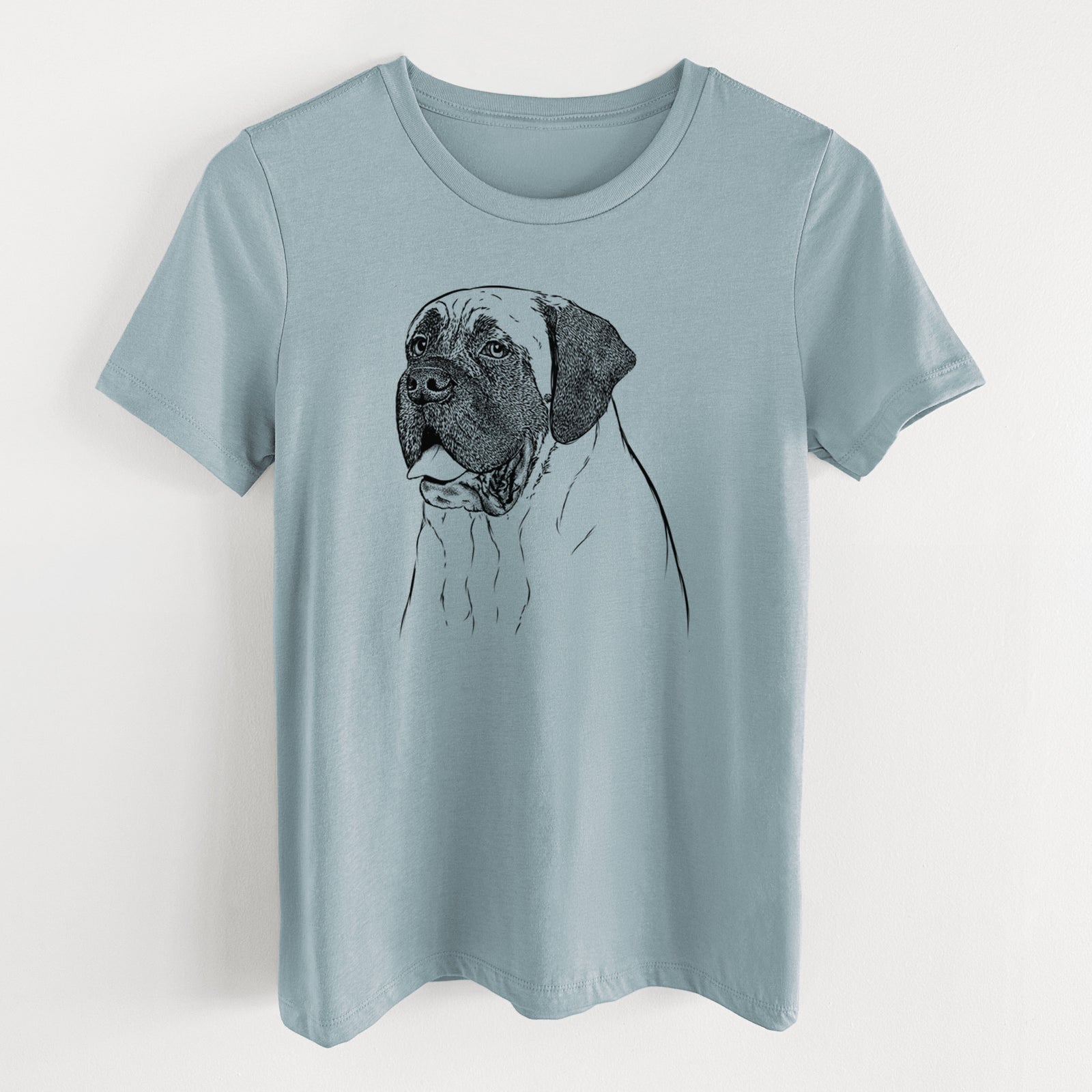 Bare Sterling the English Mastiff - Women's Lightweight Relaxed Fit 100% Cotton Crewneck