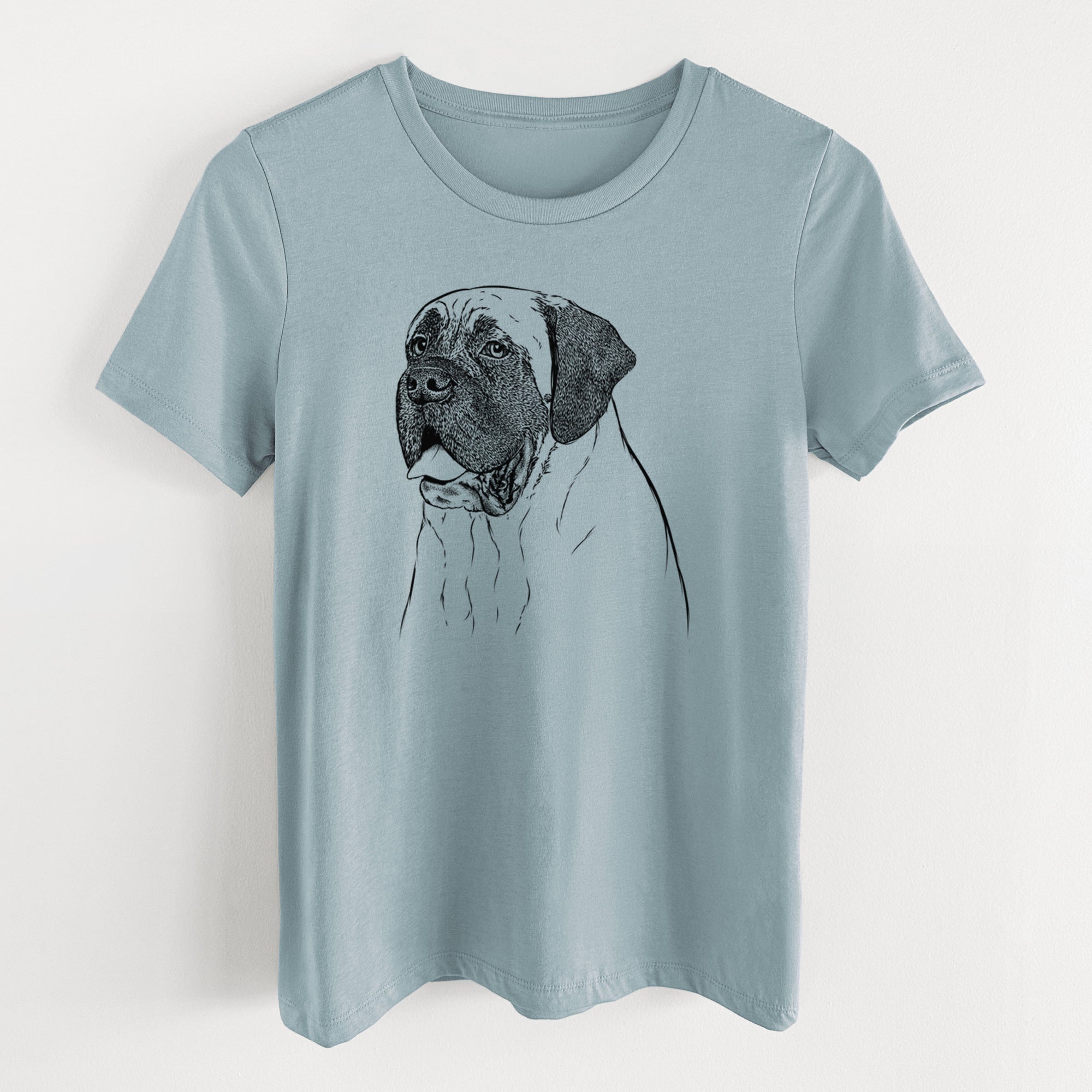Bare Sterling the English Mastiff - Women's Lightweight Relaxed Fit 100% Cotton Crewneck