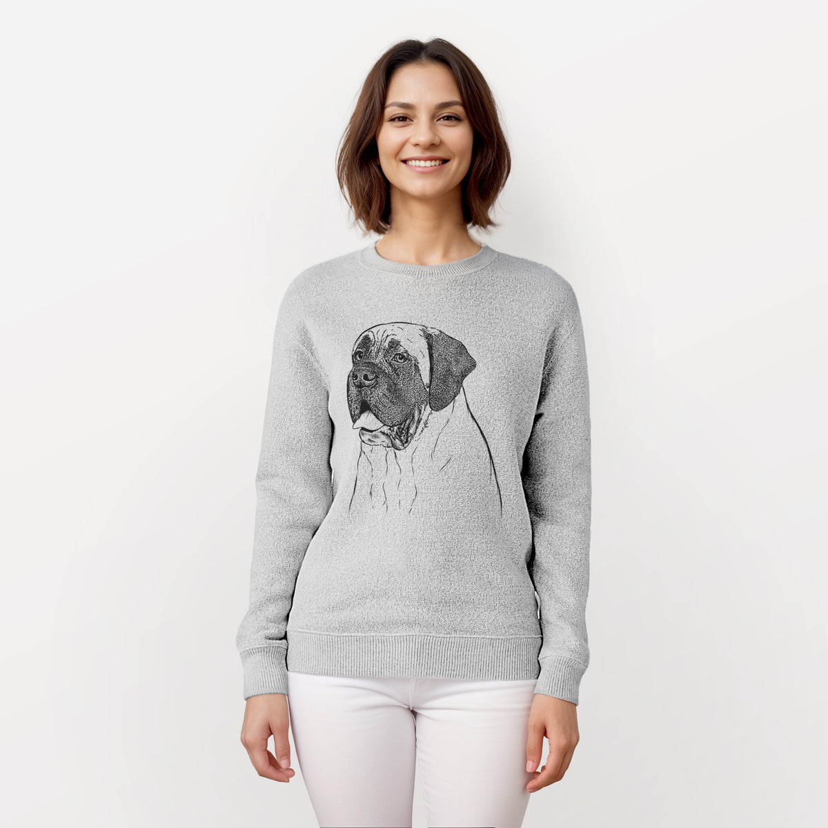 Sterling the English Mastiff - Knit Sweatshirt