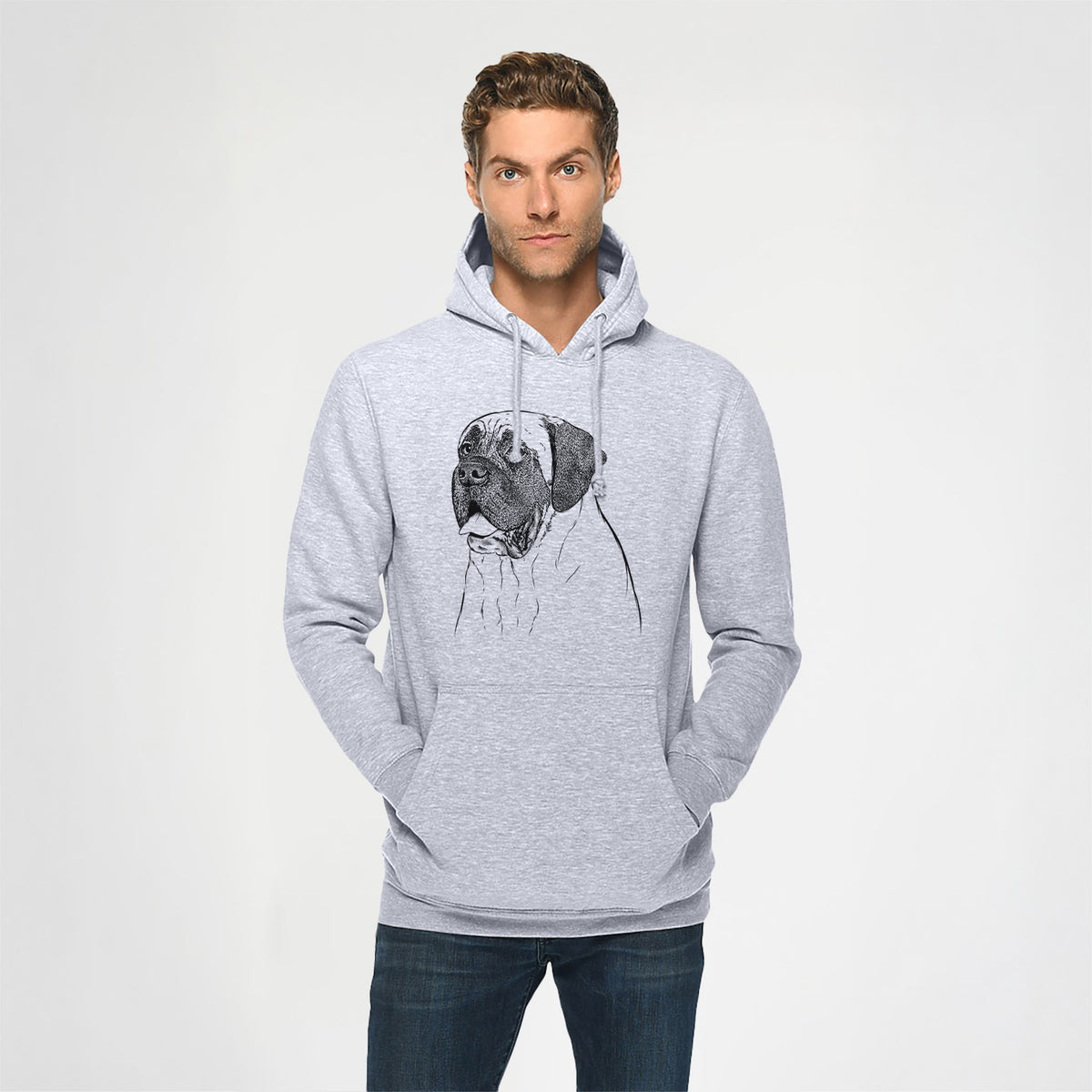 Sterling the English Mastiff- Heavyweight Fleece Hoodie