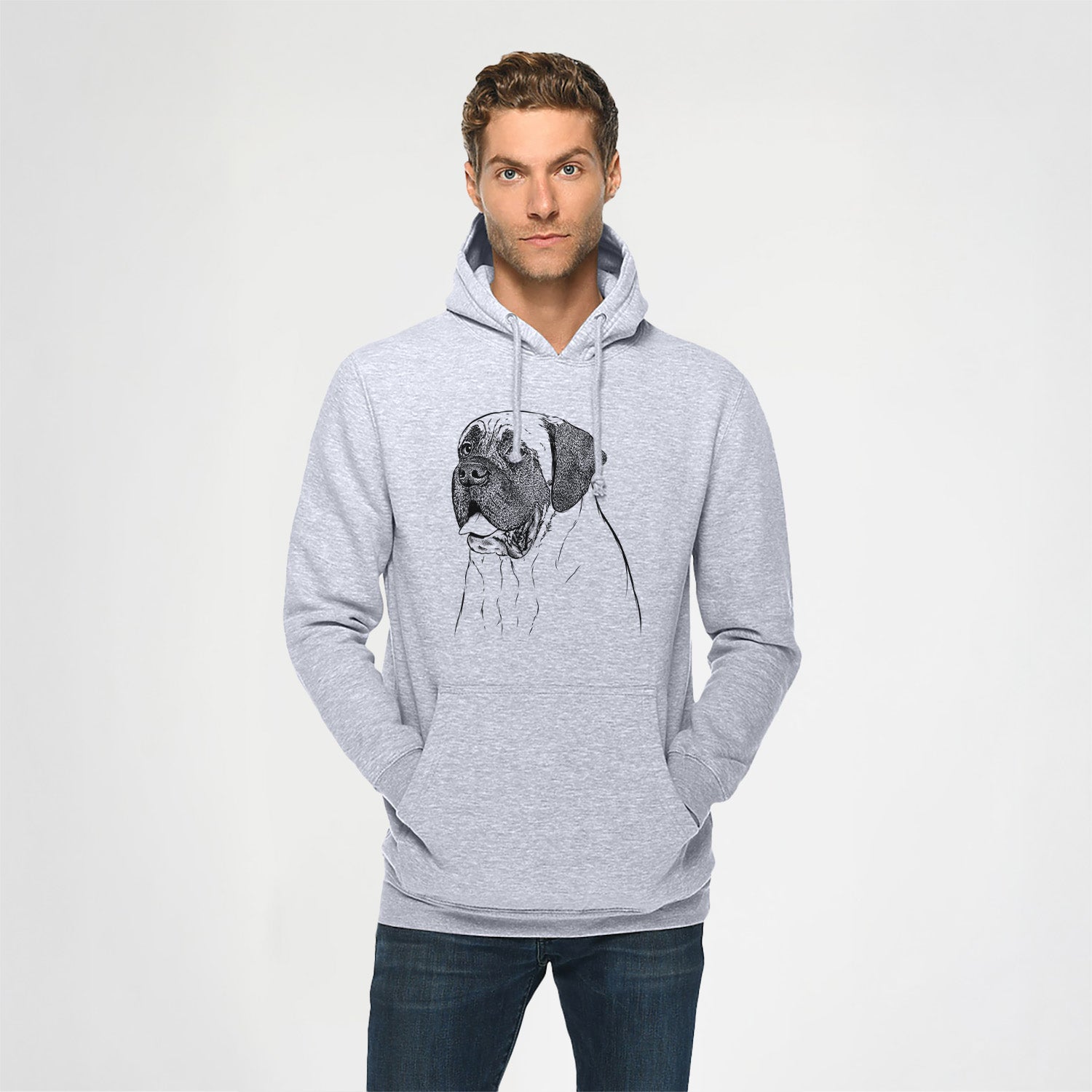 Sterling the English Mastiff- Heavyweight Fleece Hoodie