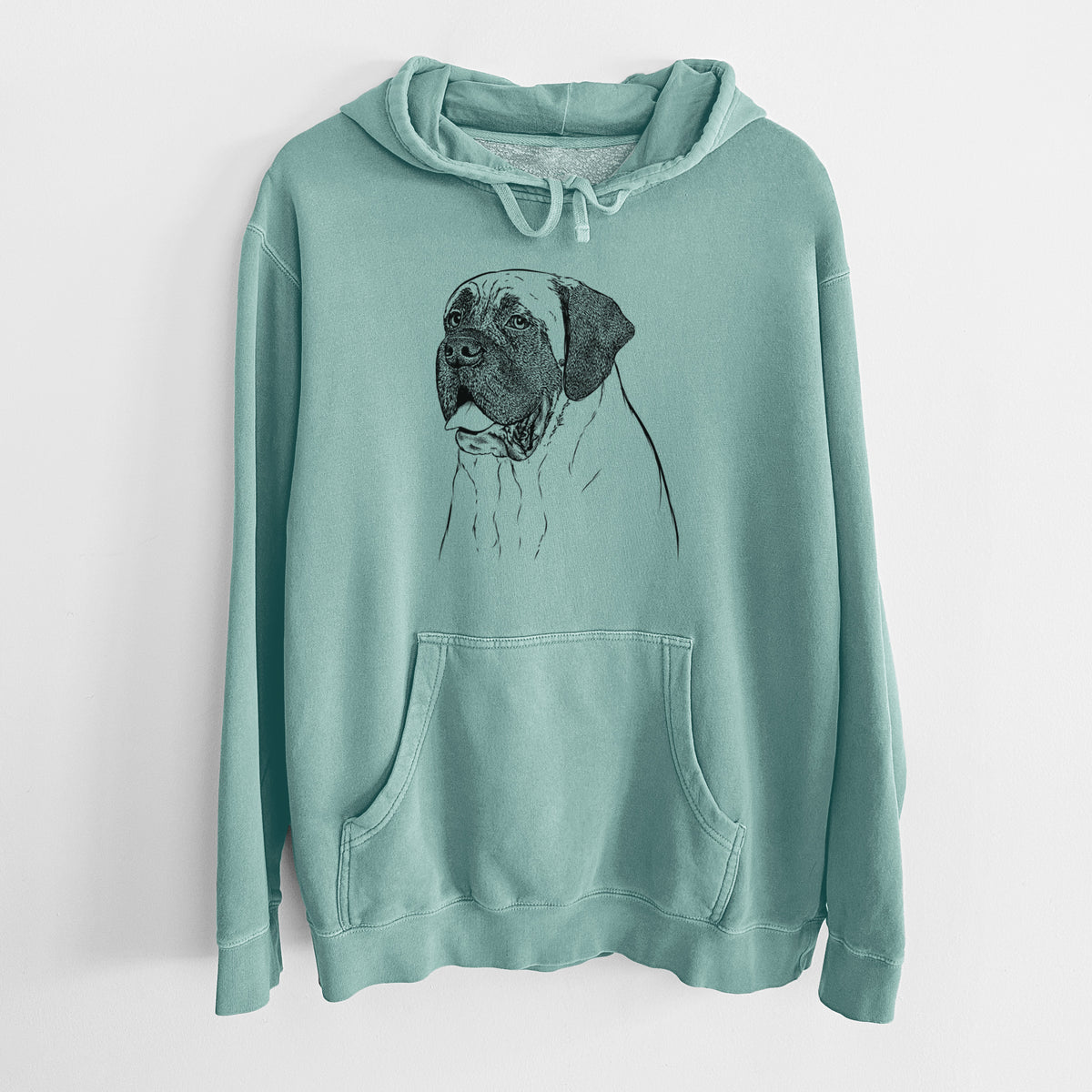 Bare Sterling the English Mastiff - Unisex Pigment Dyed Hoodie