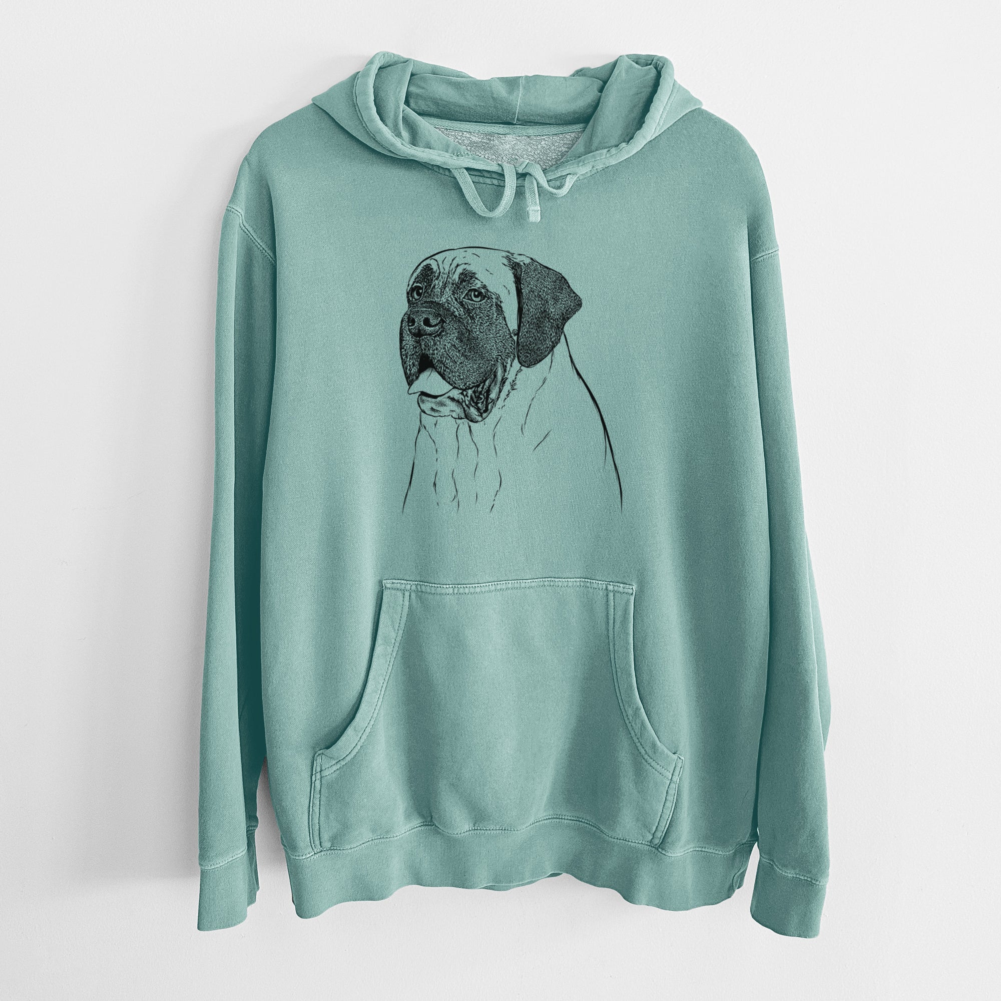Bare Sterling the English Mastiff - Unisex Pigment Dyed Hoodie