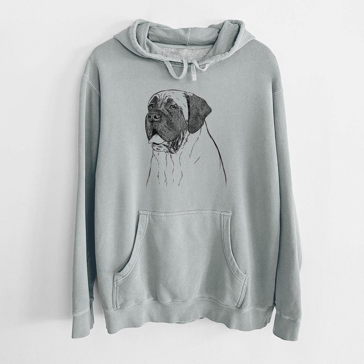 Bare Sterling the English Mastiff - Unisex Pigment Dyed Hoodie
