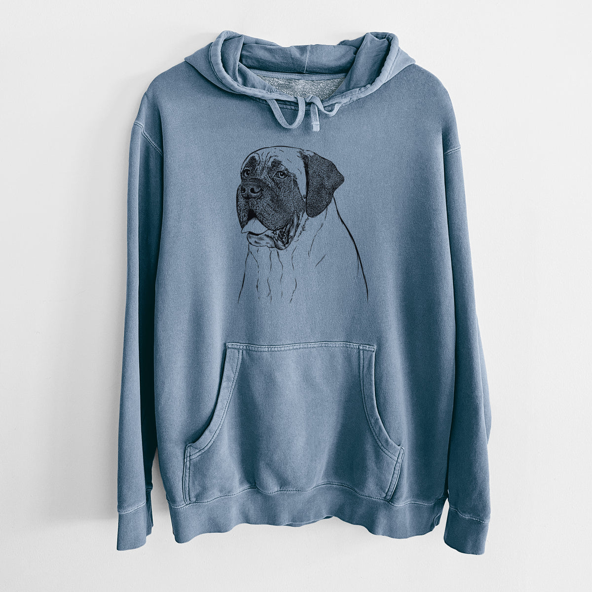 Bare Sterling the English Mastiff - Unisex Pigment Dyed Hoodie