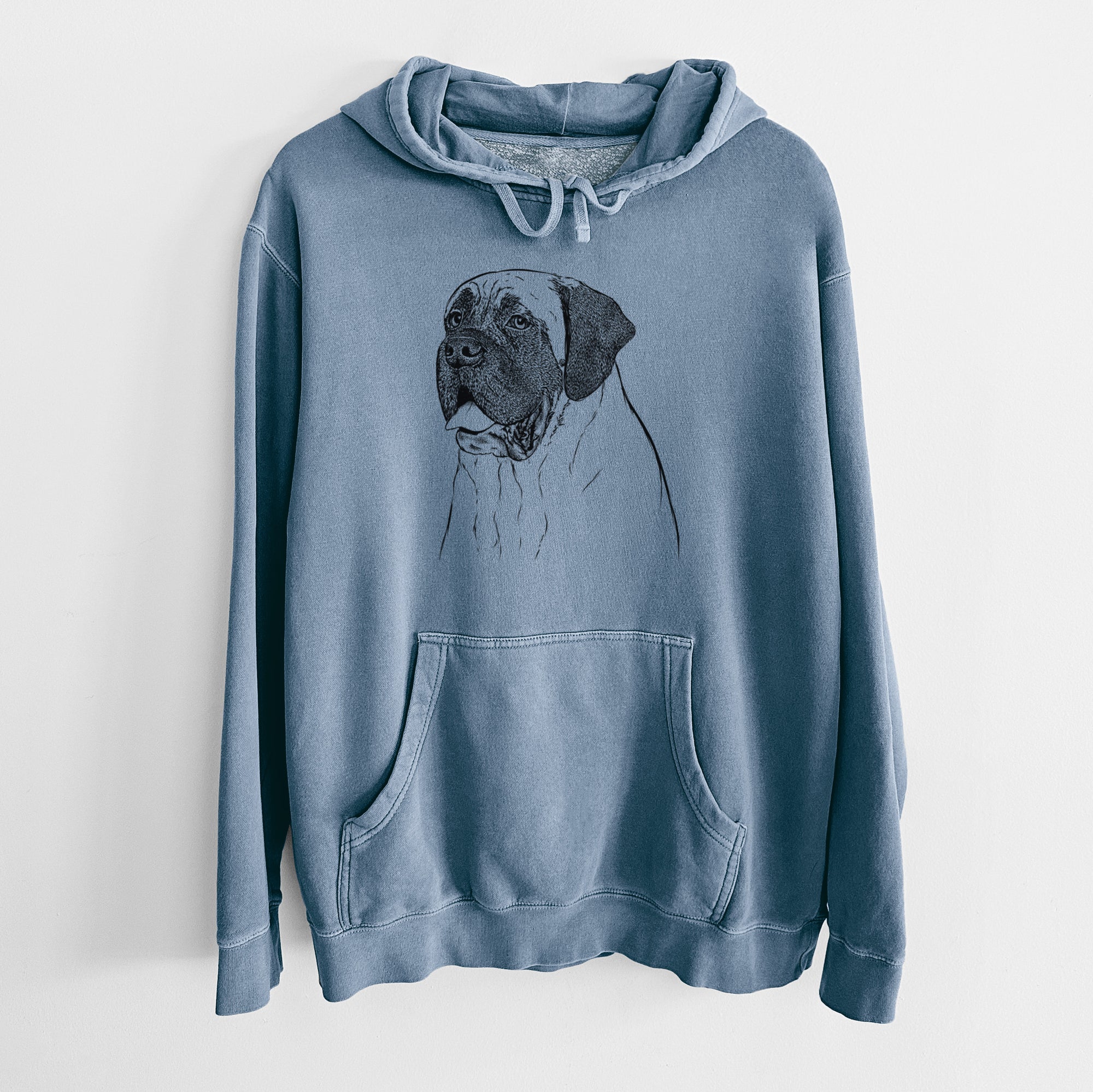 Bare Sterling the English Mastiff - Unisex Pigment Dyed Hoodie