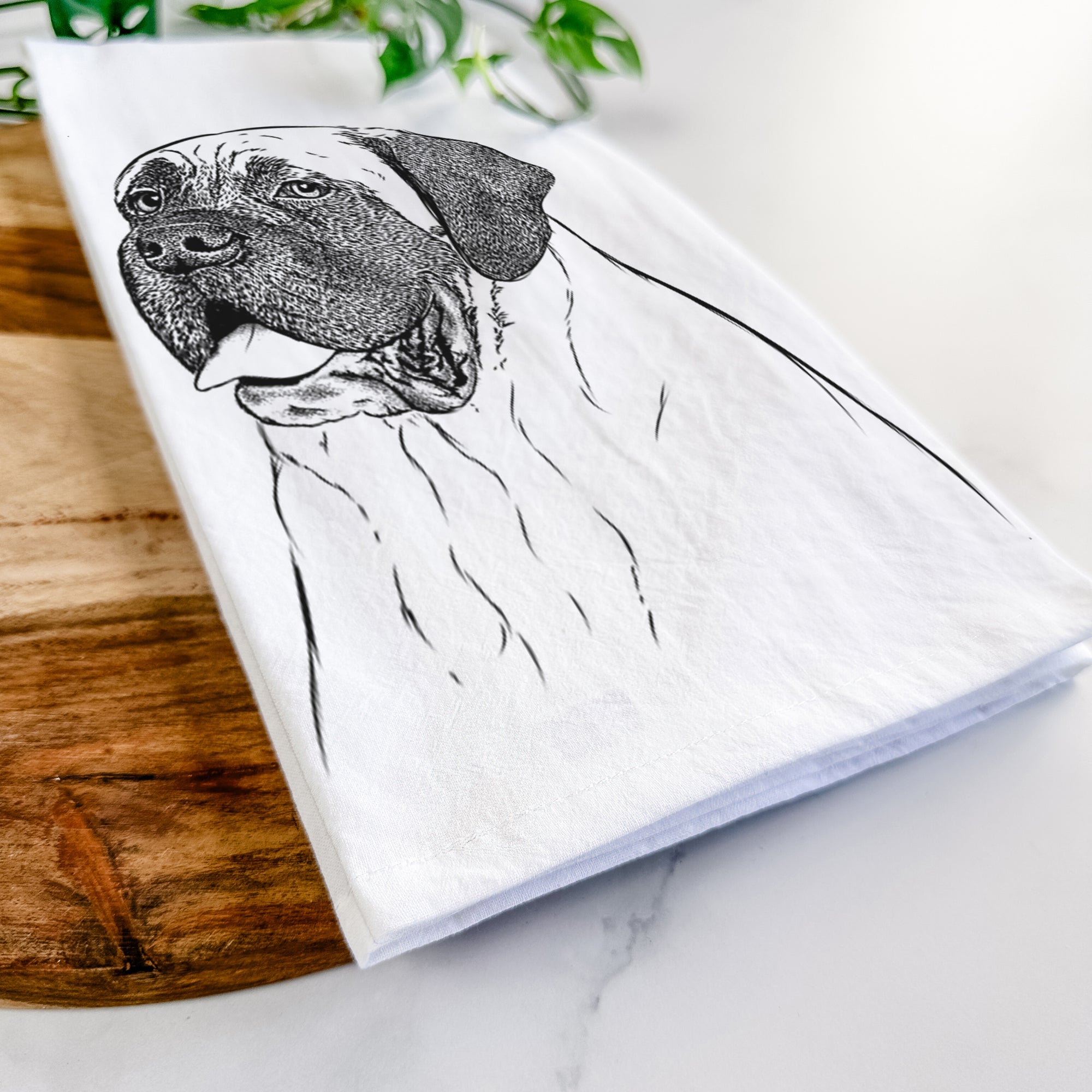 Sterling the English Mastiff Tea Towel