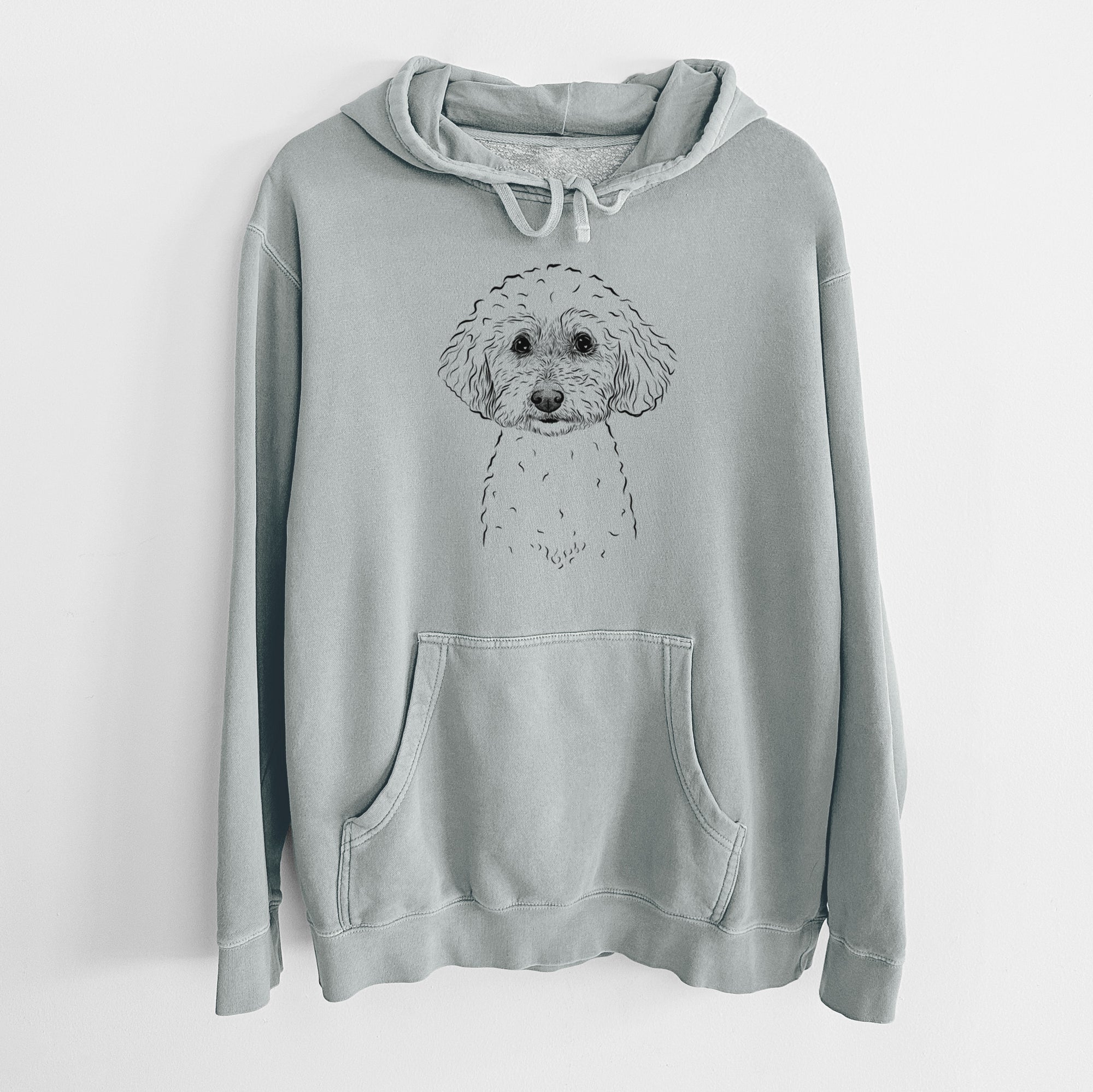 Bare Stitch the Bichonpoo - Unisex Pigment Dyed Hoodie