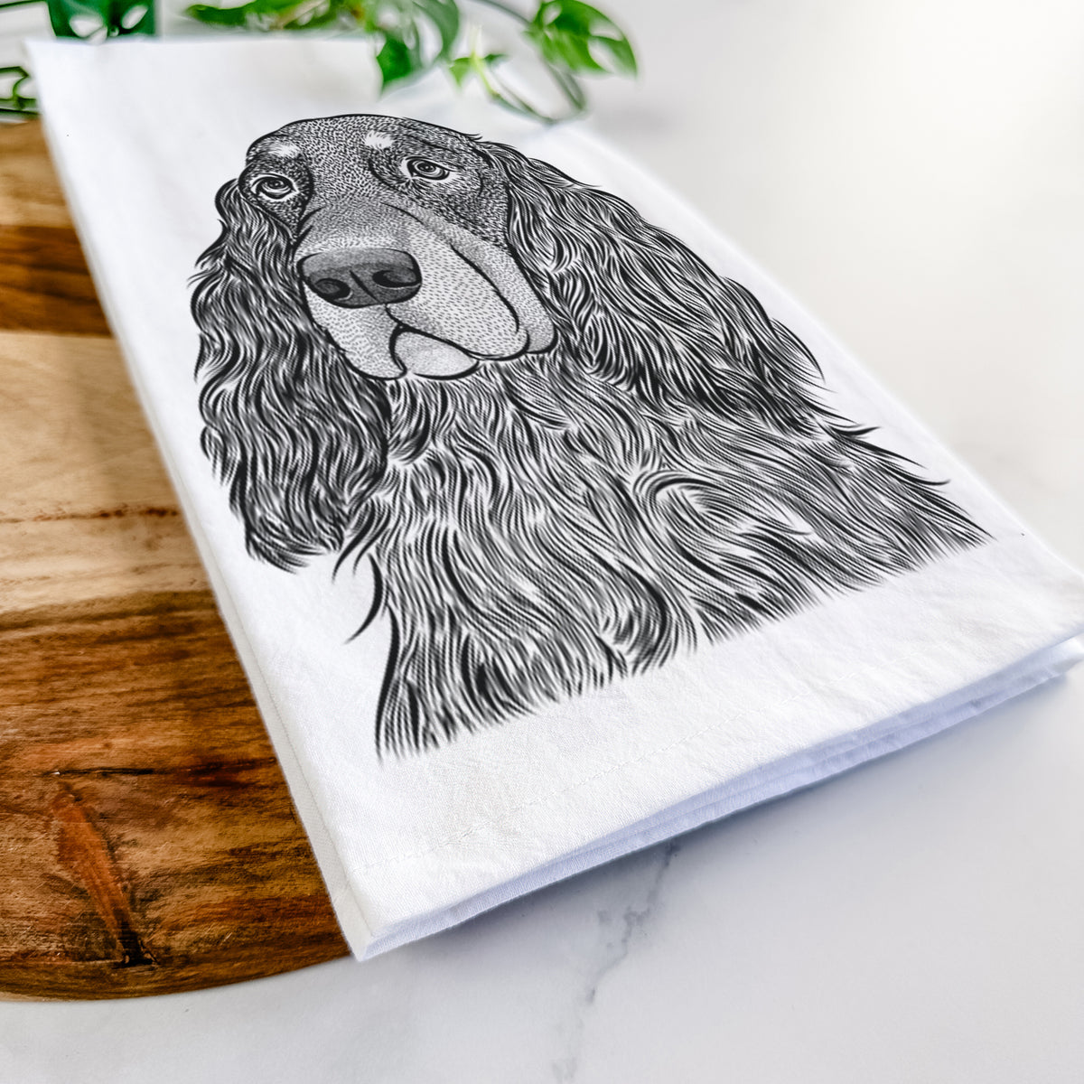 Stormy the Gordon Setter Tea Towel