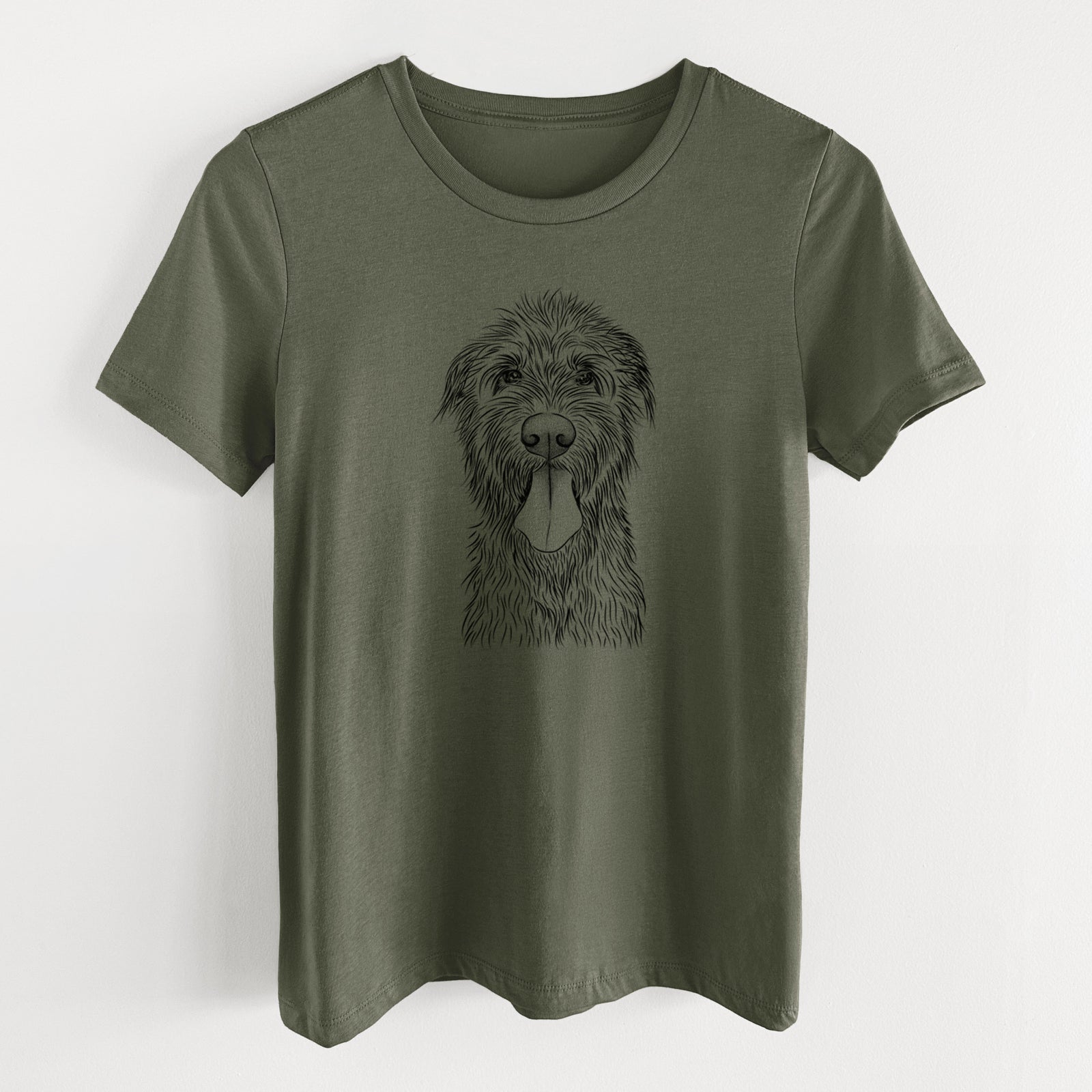 Bare Sullivan the Irish Wolfhound - Women's Lightweight Relaxed Fit 100% Cotton Crewneck