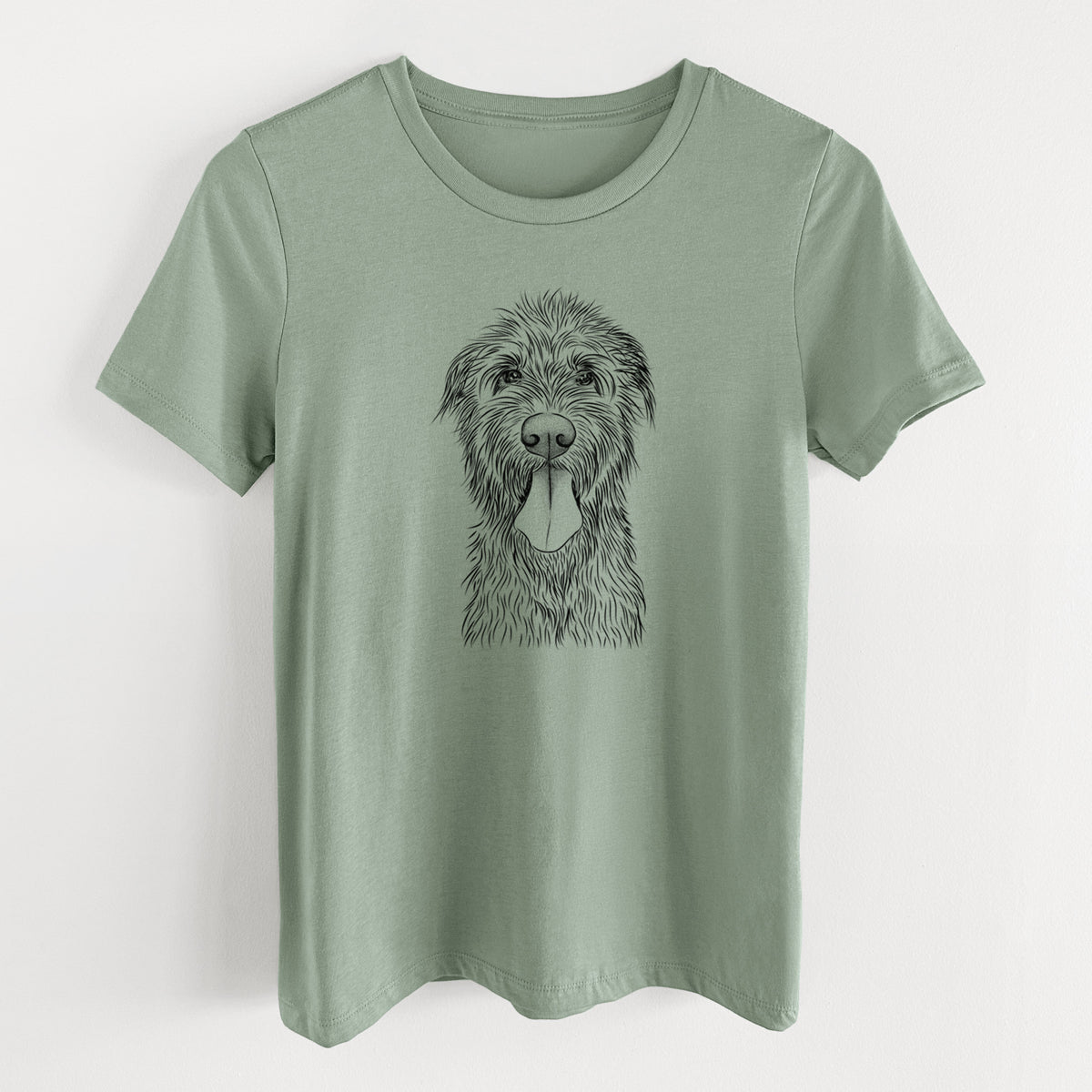 Bare Sullivan the Irish Wolfhound - Women's Lightweight Relaxed Fit 100% Cotton Crewneck