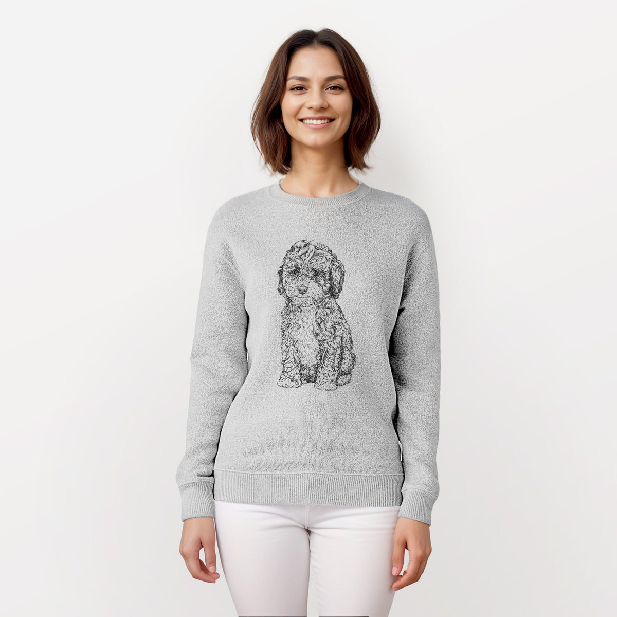Sweet Tea the Mini Doodle - Knit Sweatshirt