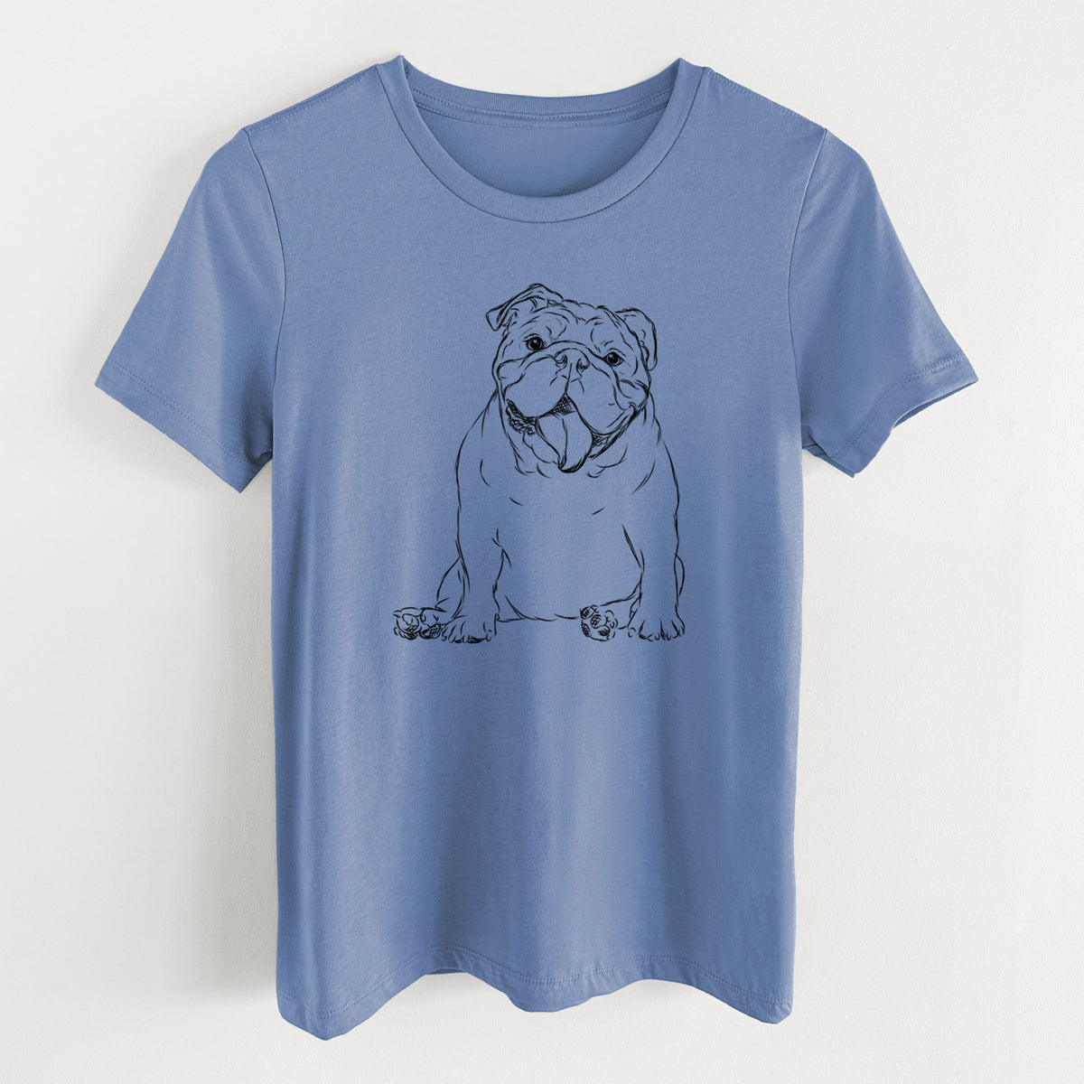 Bare Tank the English Bulldog - Women's Lightweight Relaxed Fit 100% Cotton Crewneck