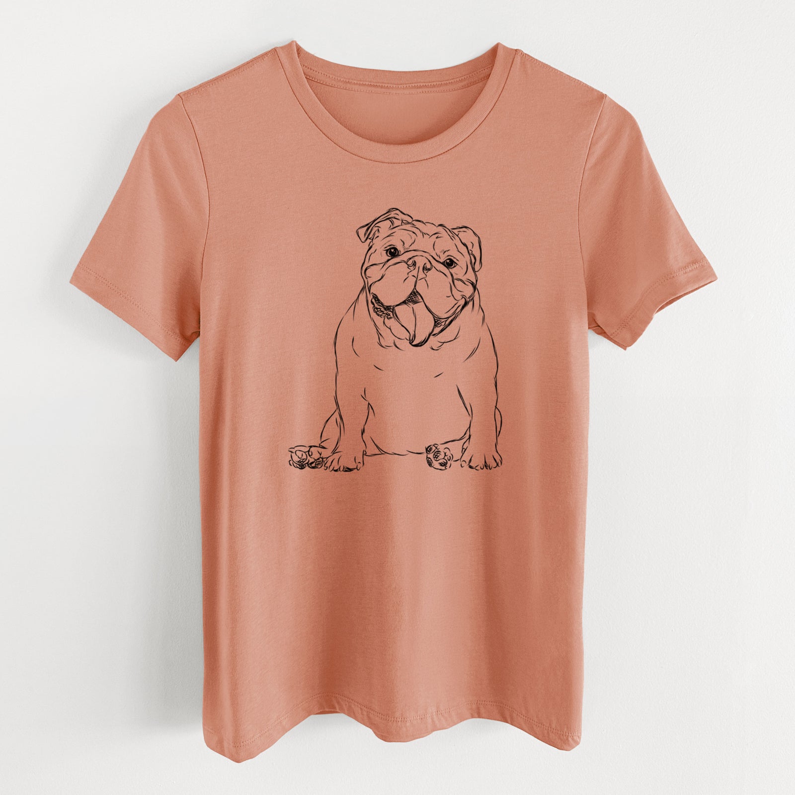 Bare Tank the English Bulldog - Women's Lightweight Relaxed Fit 100% Cotton Crewneck