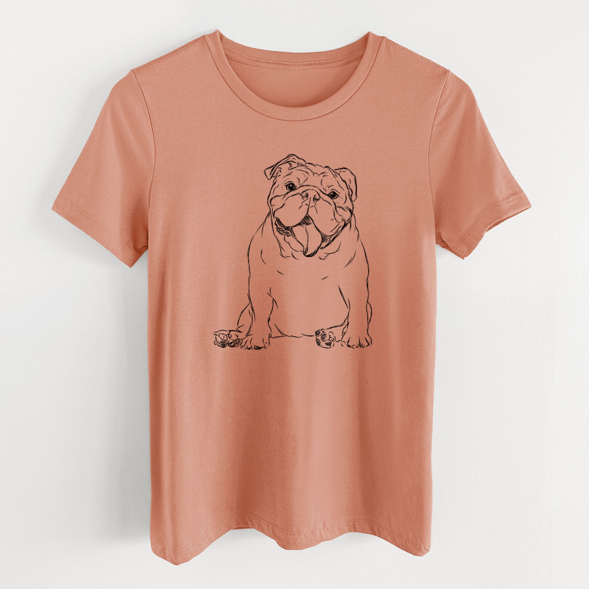 Bare Tank the English Bulldog - Women's Lightweight Relaxed Fit 100% Cotton Crewneck